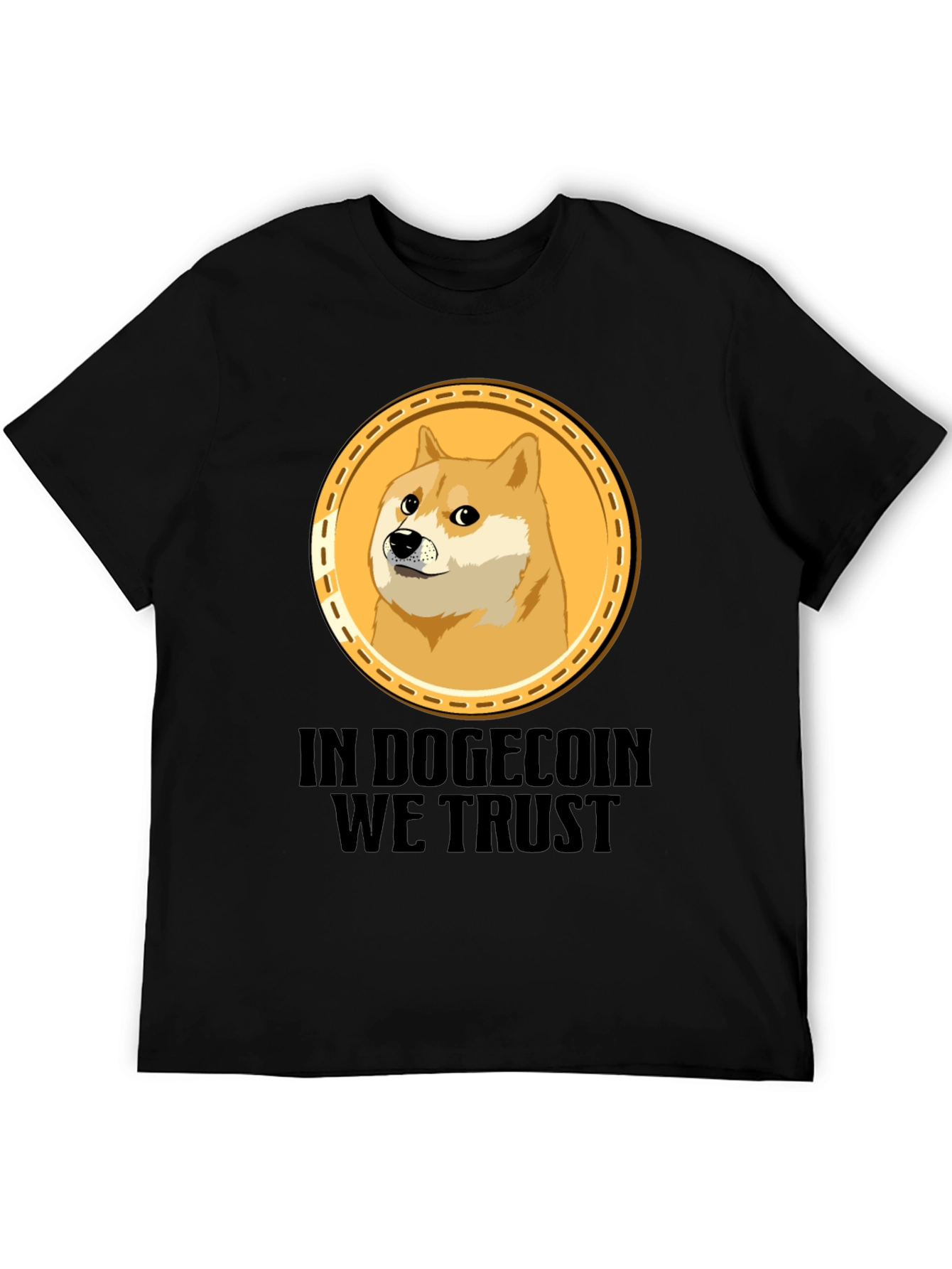 In Dogecoin We Trust Black T-Shirt