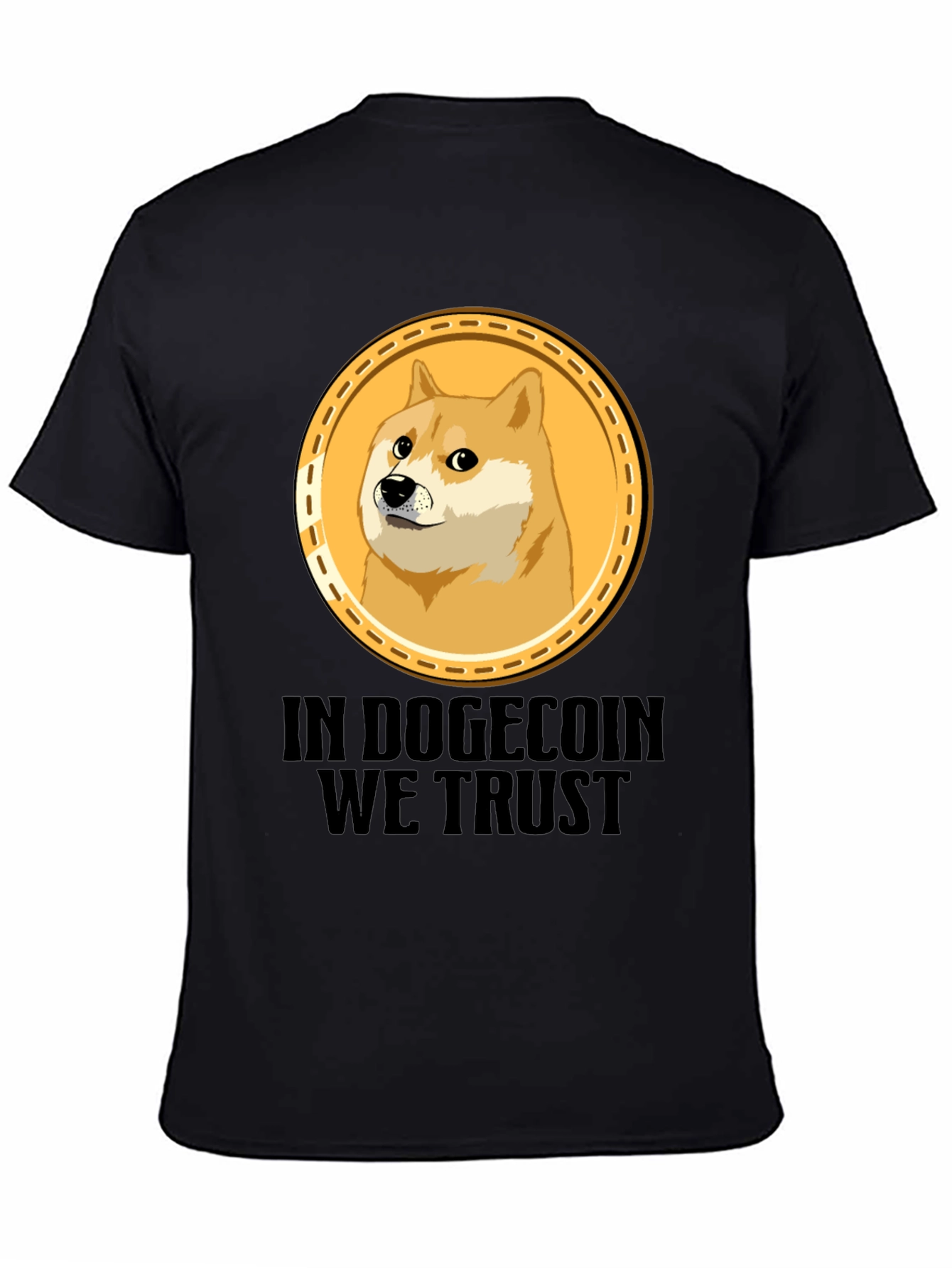 In Dogecoin We Trust Black T-Shirt