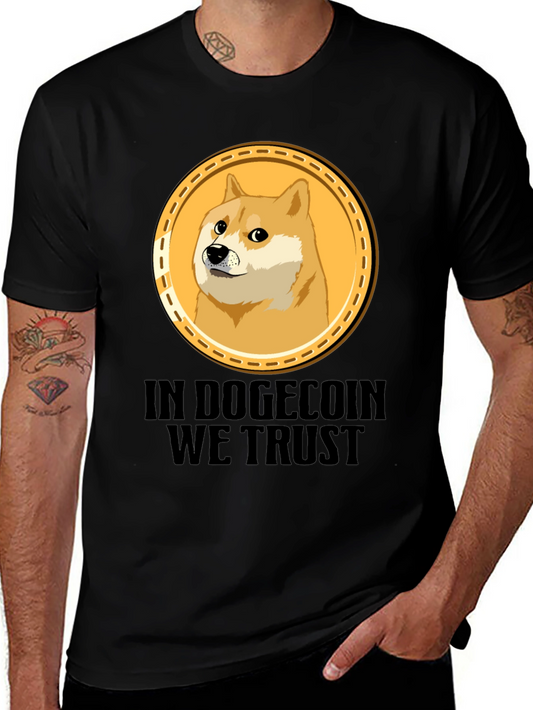 In Dogecoin We Trust Black T-Shirt