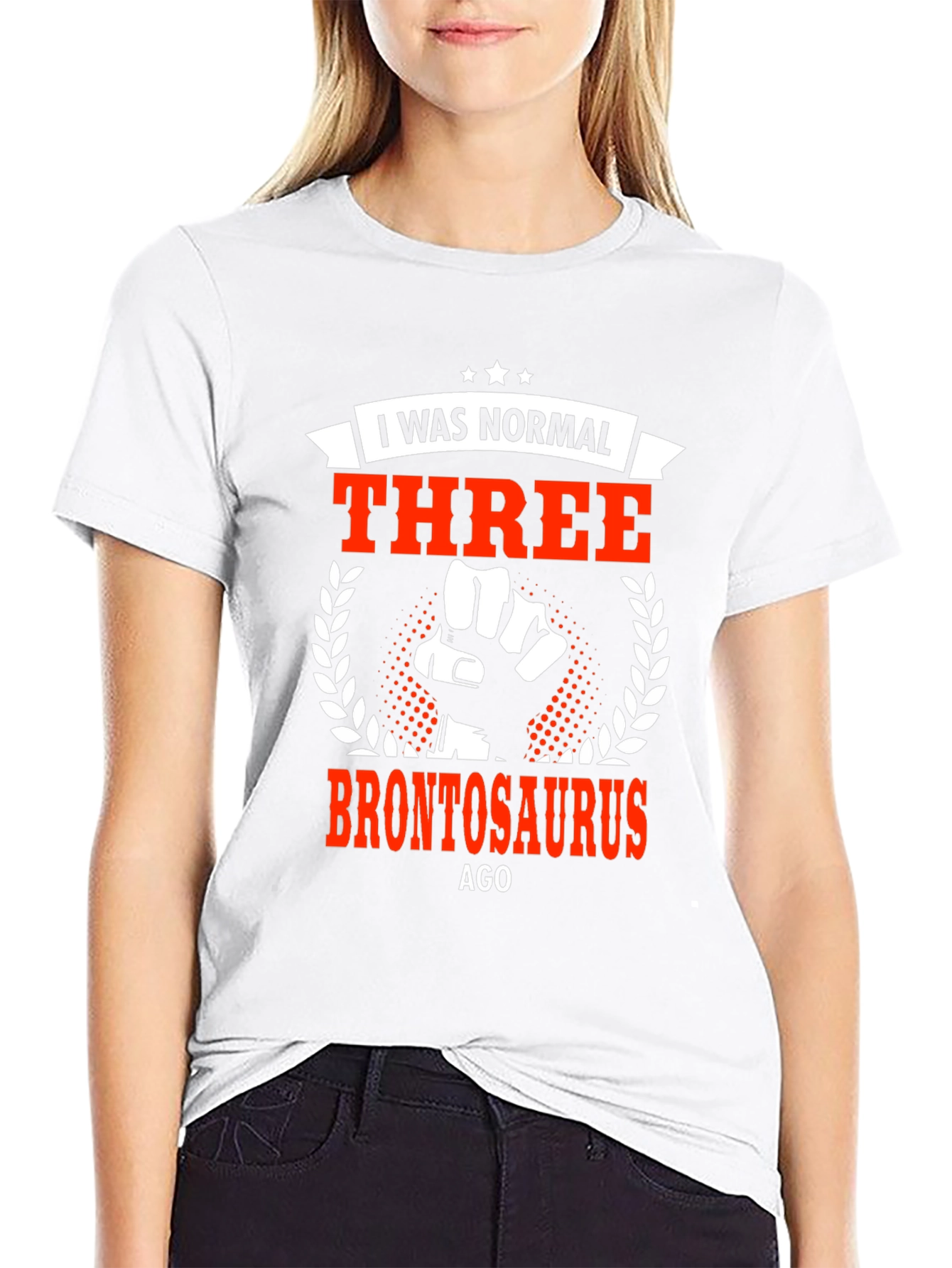 I Was Normal Three Brontosaurus Ago Graphic Tee
