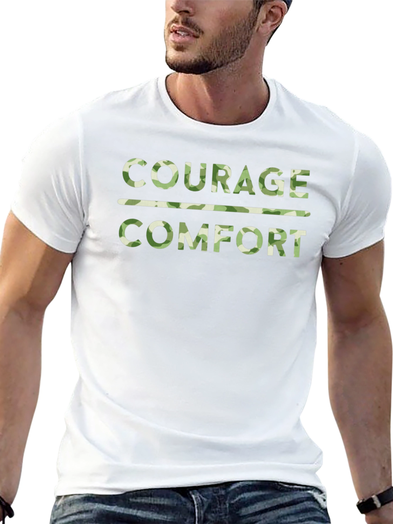 Courage Over Comfort Graphic Tee