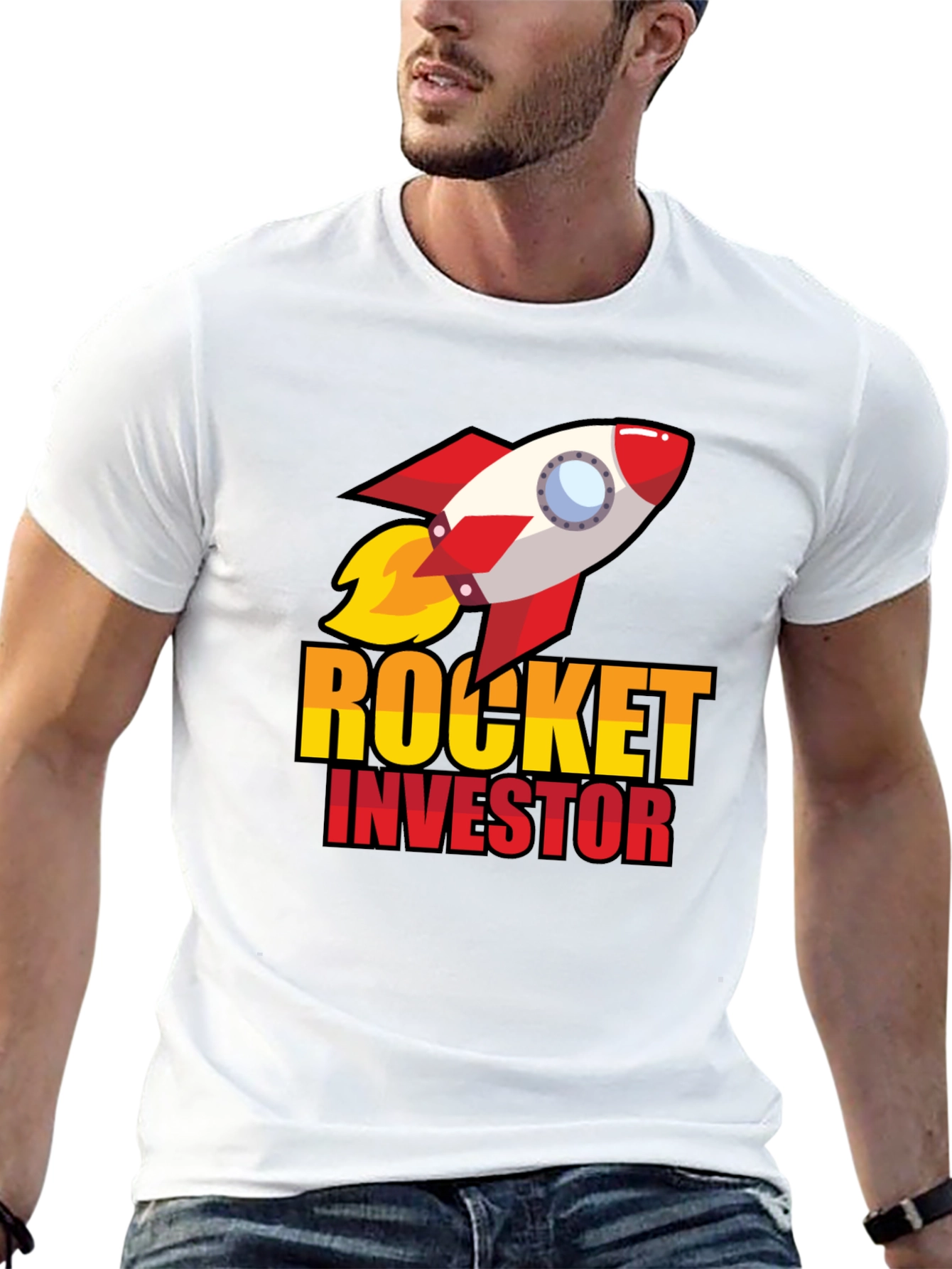 Rocket Investor T-Shirt - Black Graphic Tee