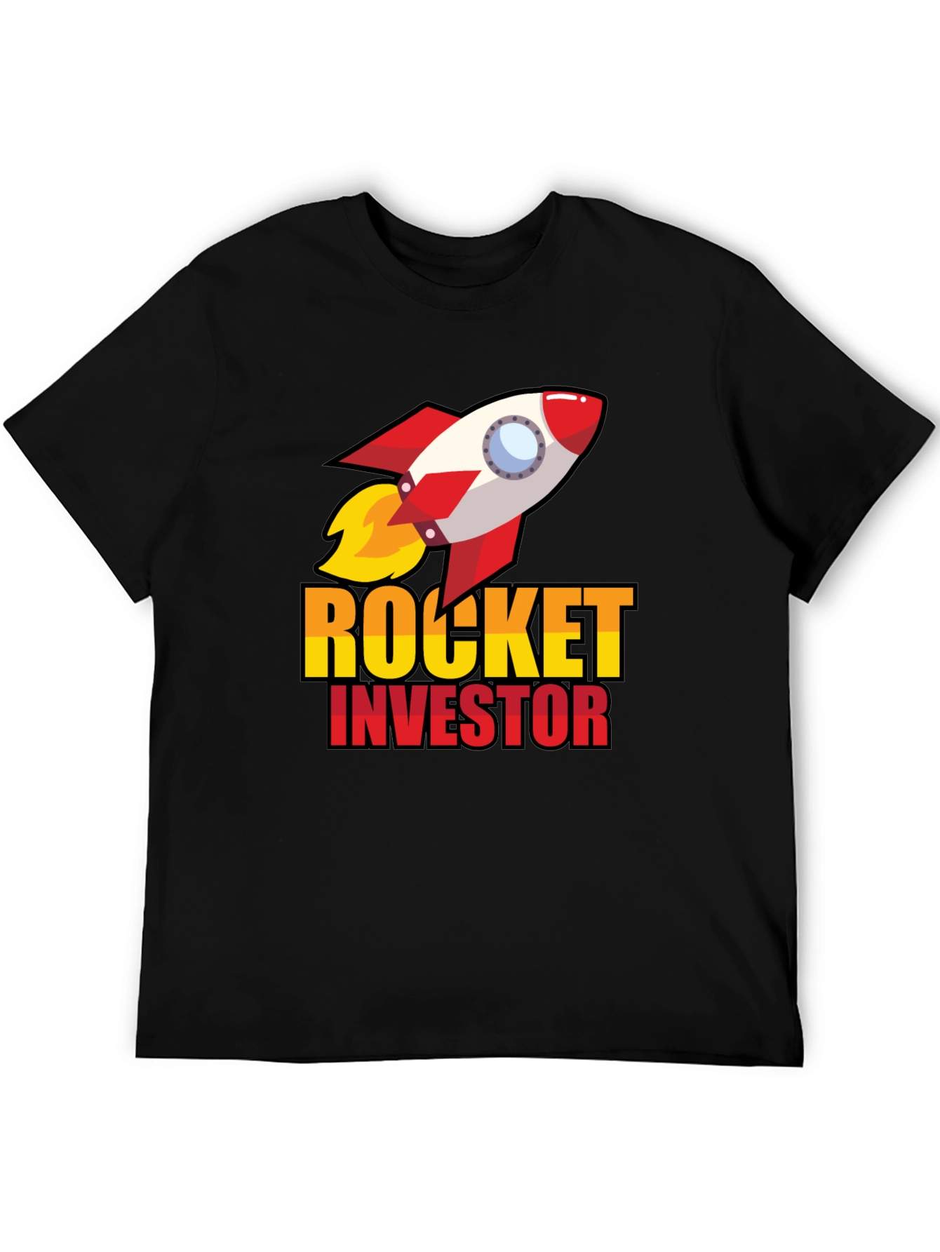 Rocket Investor T-Shirt - Black Graphic Tee