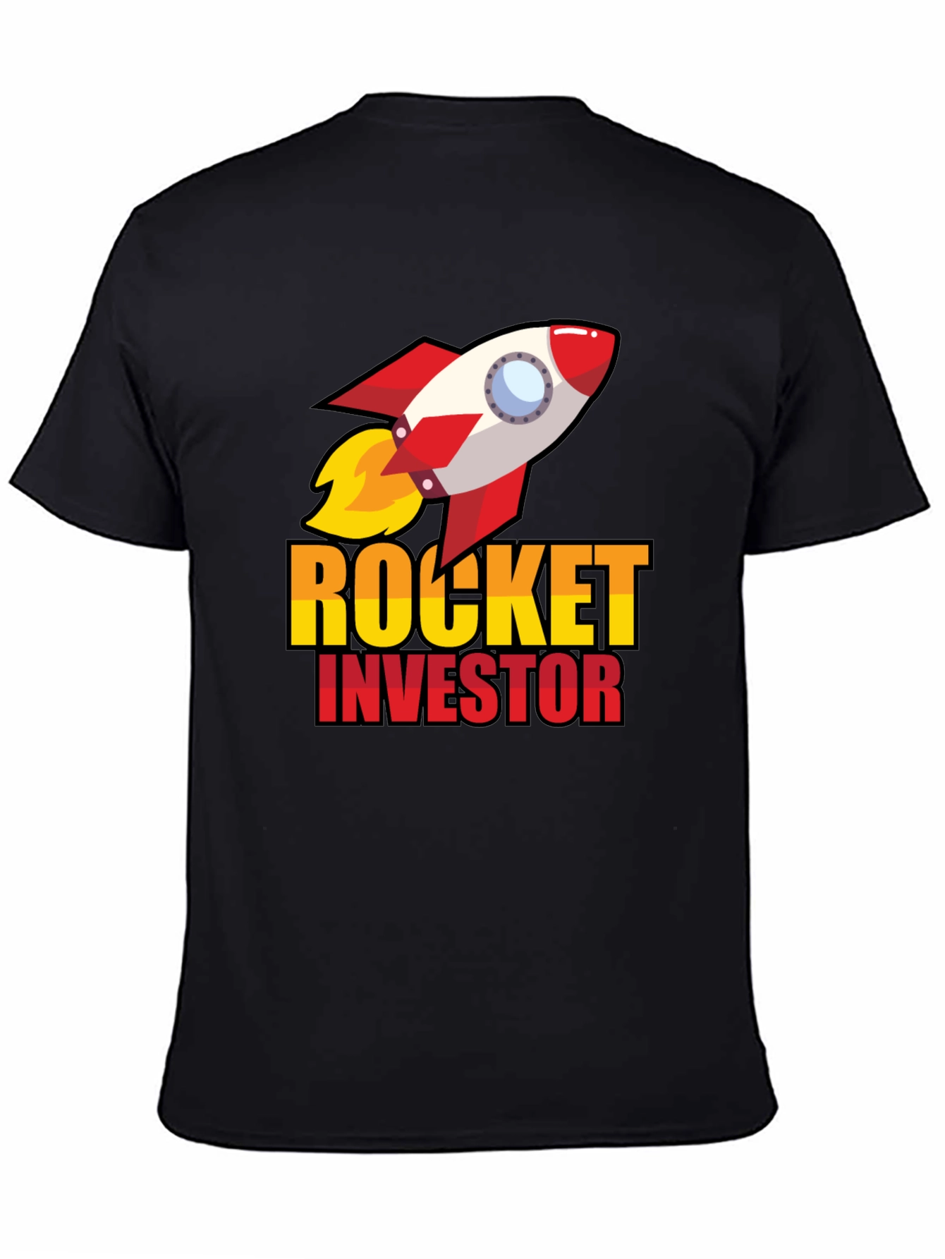 Rocket Investor T-Shirt - Black Graphic Tee