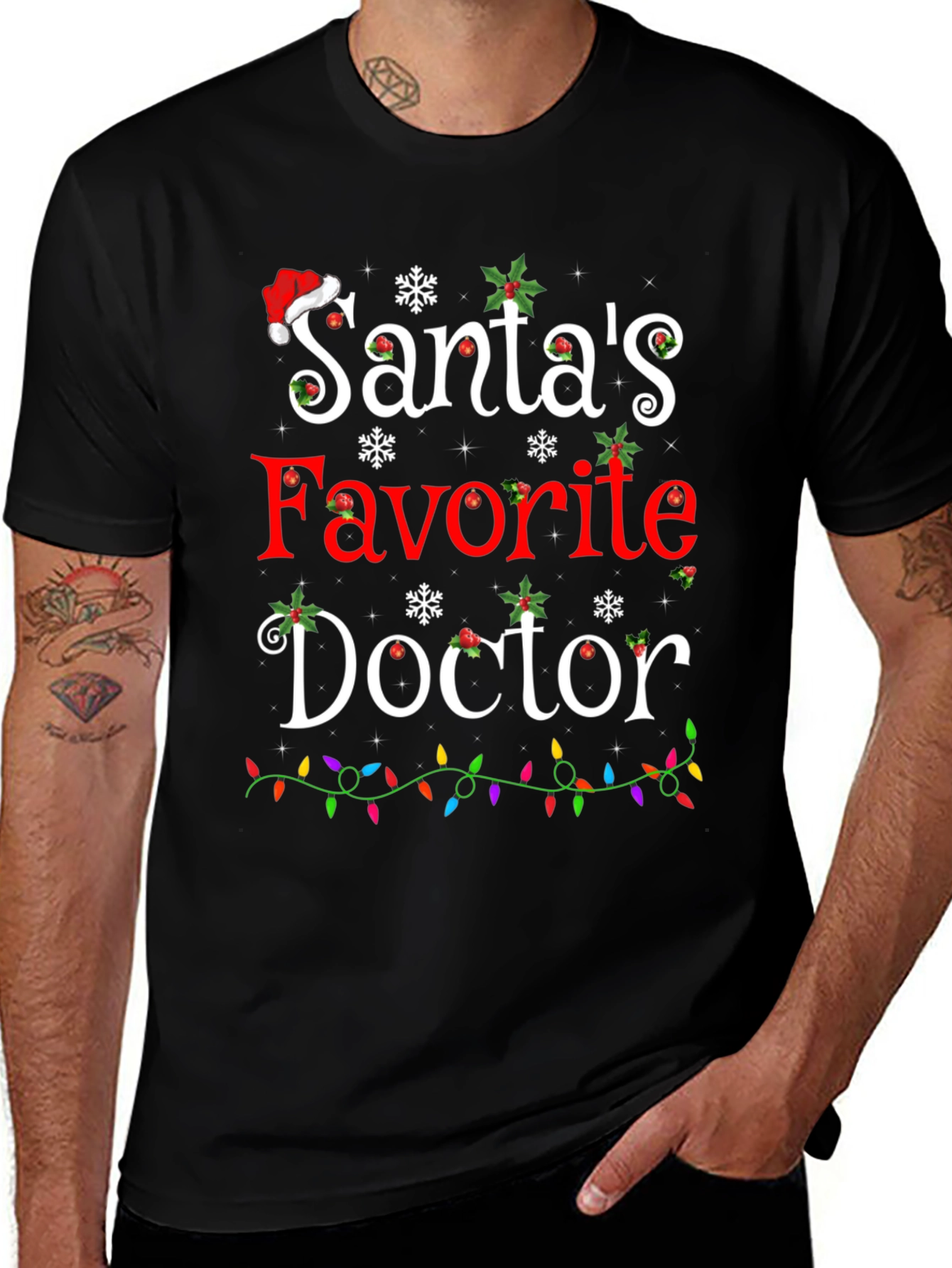 Santas Favorite Doctor Christmas T-Shirt
