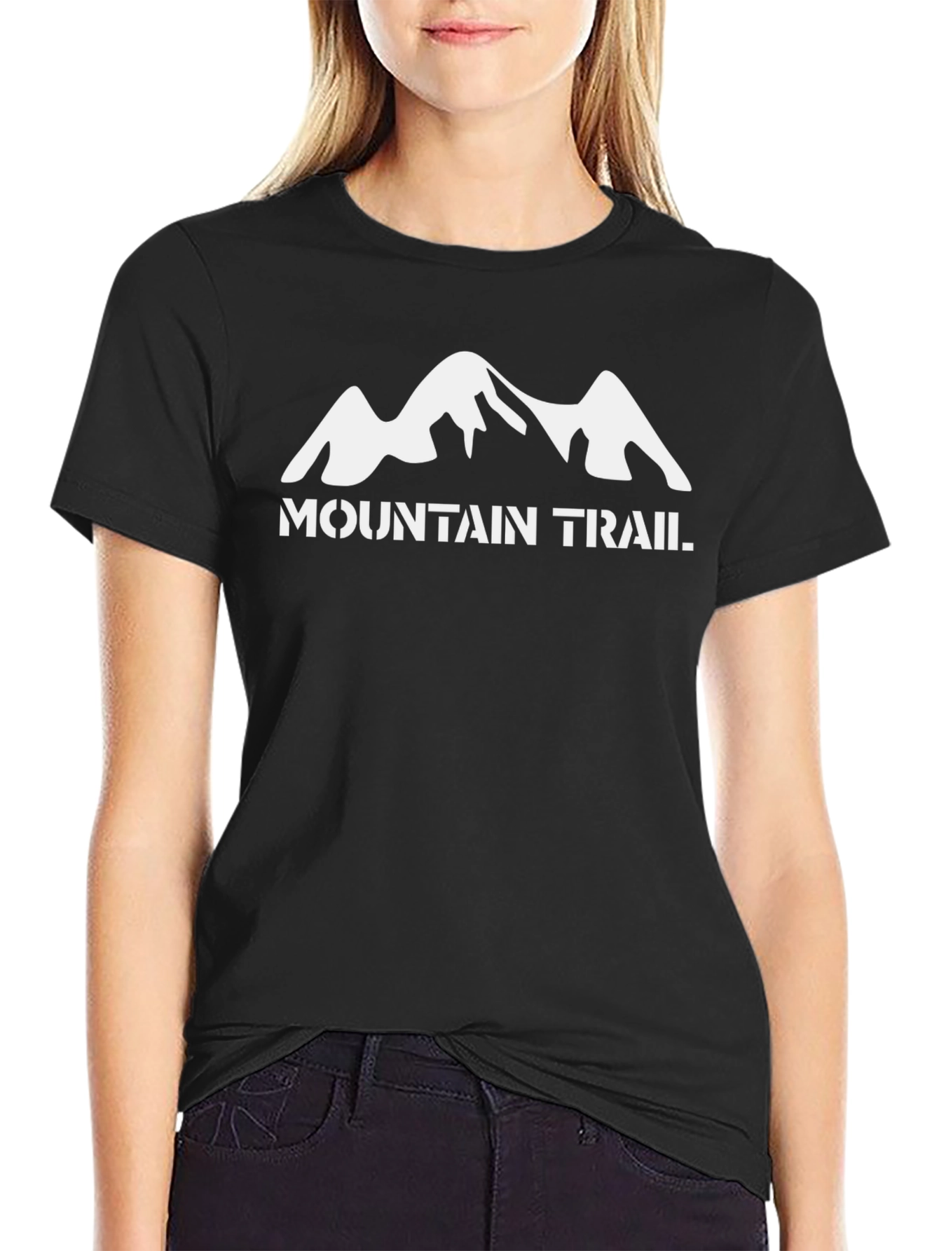 Mountain Trail Graphic T-Shirt - Black