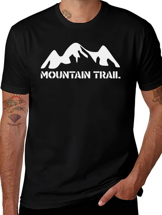 Mountain Trail Graphic T-Shirt - Black