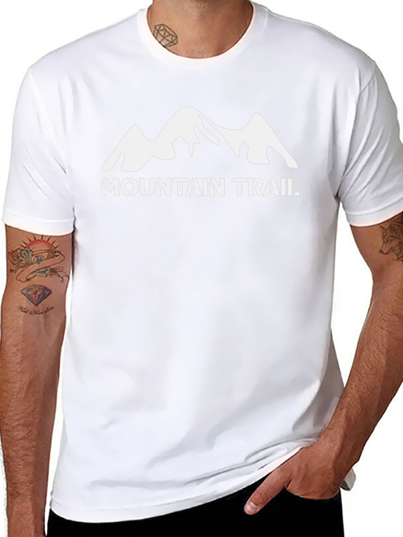 Mountain Trail Graphic T-Shirt - Black