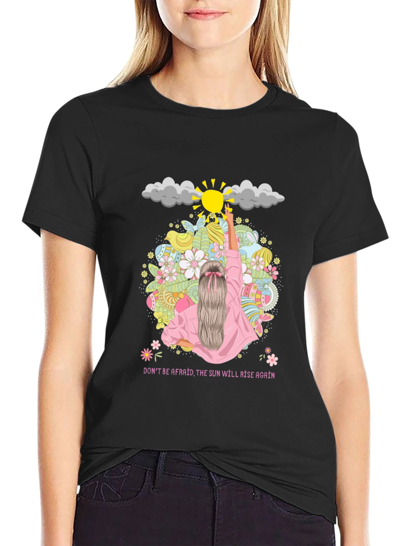 Inspirational Sun Rise Again Graphic T-Shirt