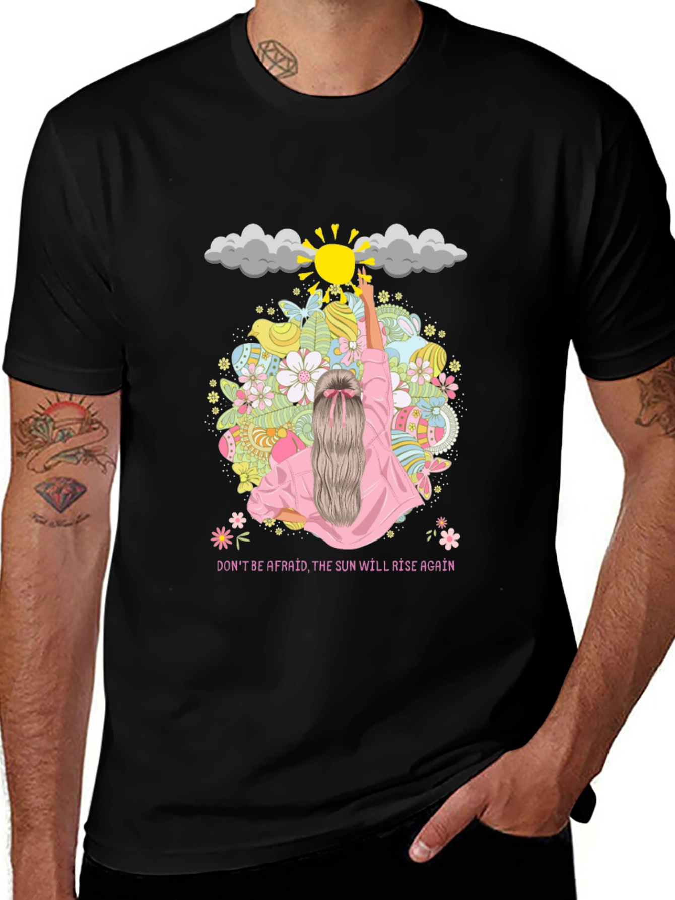 Inspirational Sun Rise Again Graphic T-Shirt