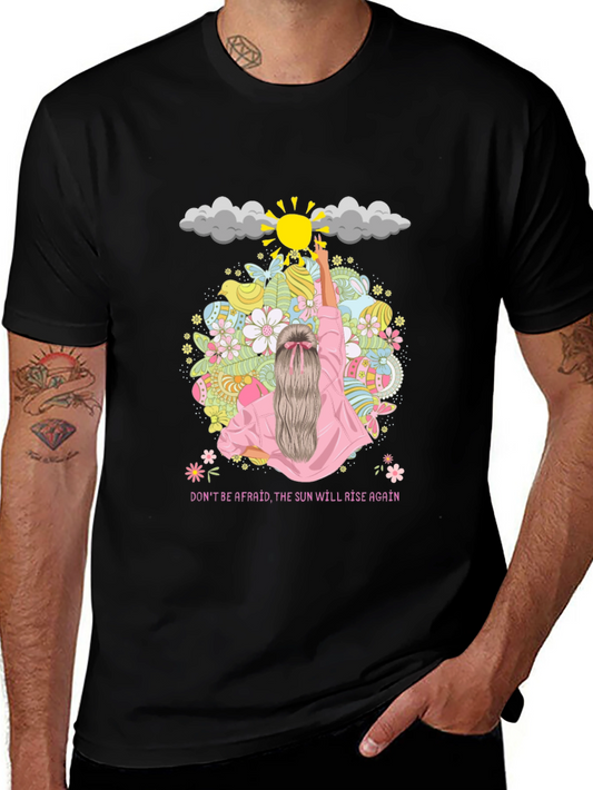 Inspirational Sun Rise Again Graphic T-Shirt