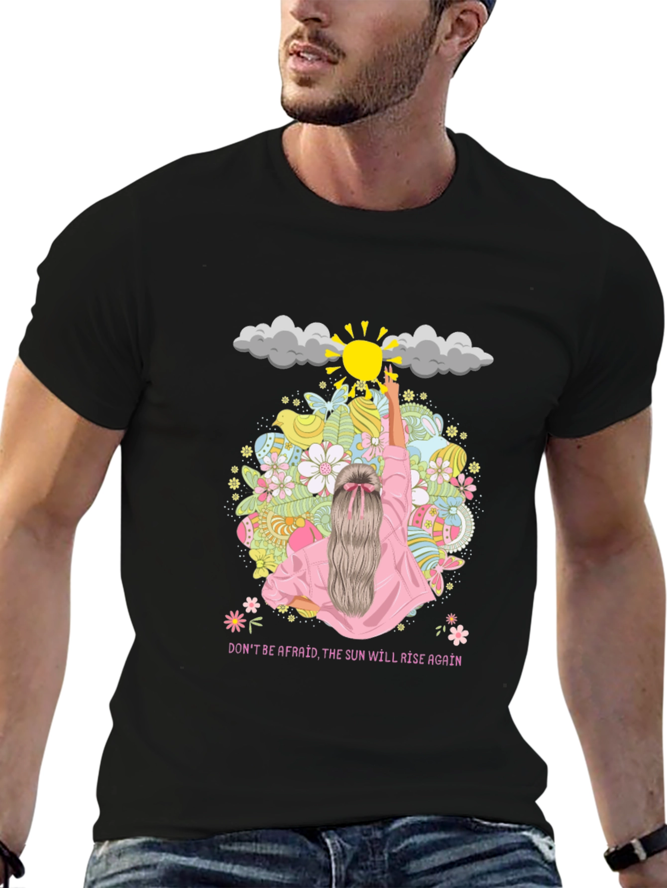 Inspirational Sun Rise Again Graphic T-Shirt