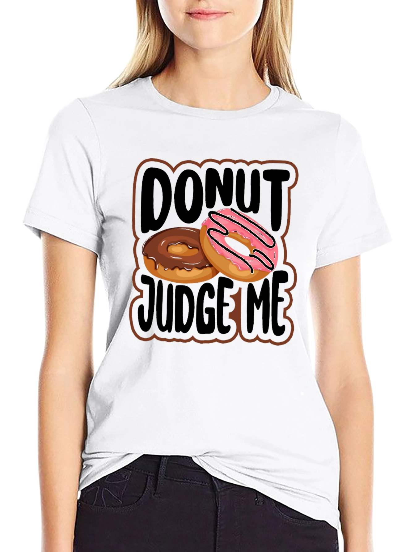 Donut Judge Me Graphic T-Shirt - Casual Wear