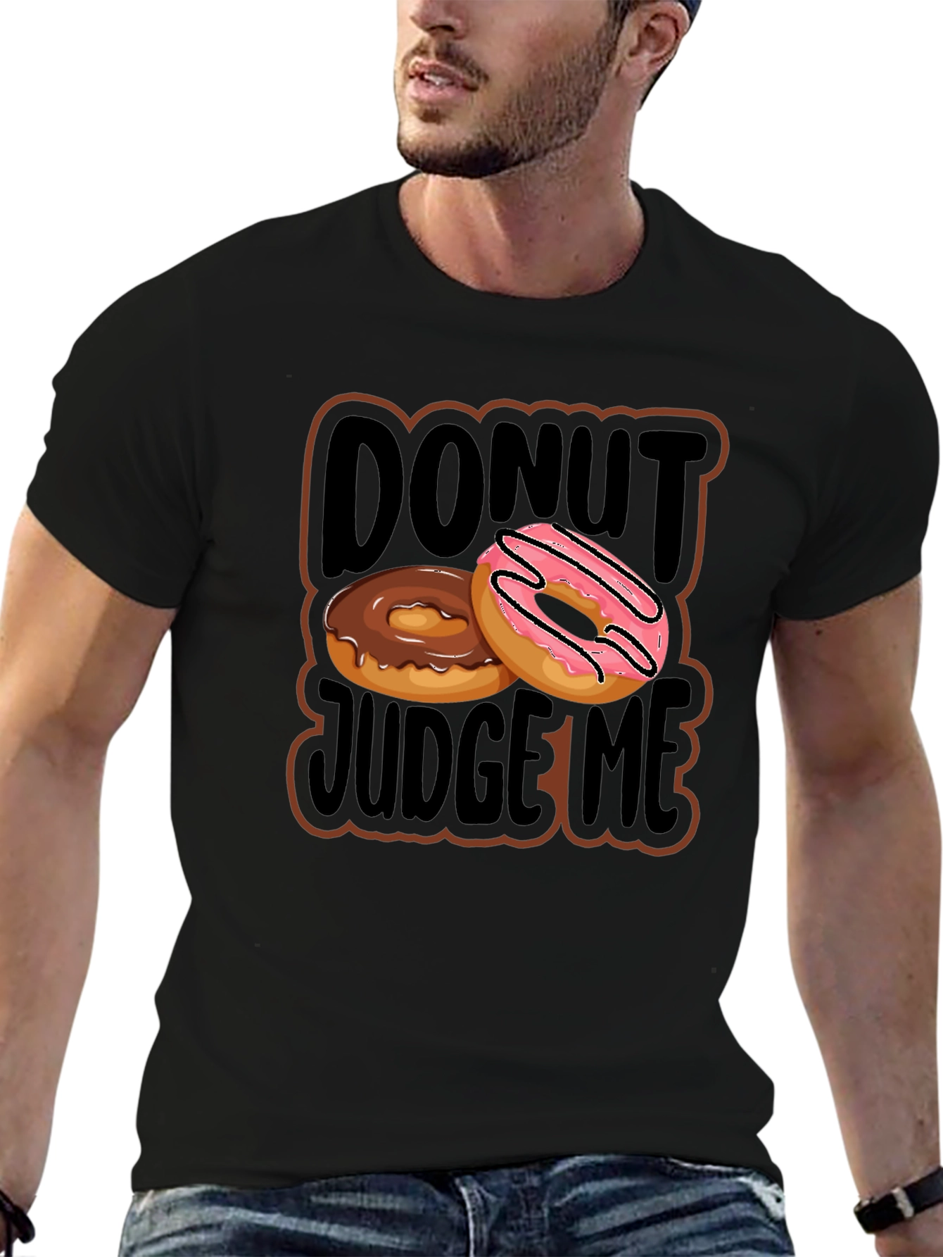 Donut Judge Me Graphic T-Shirt - Casual Wear