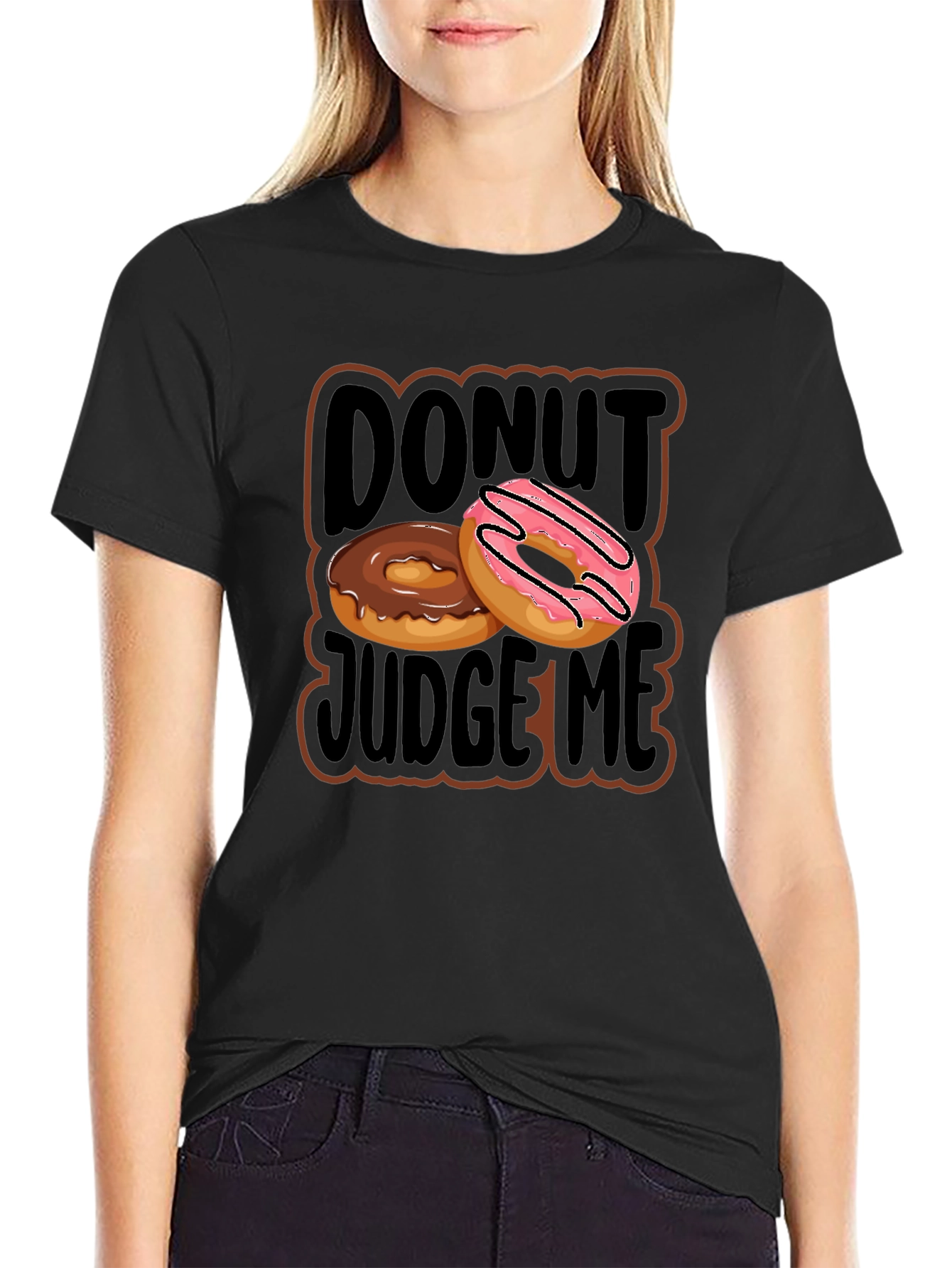 Donut Judge Me Graphic T-Shirt - Casual Wear