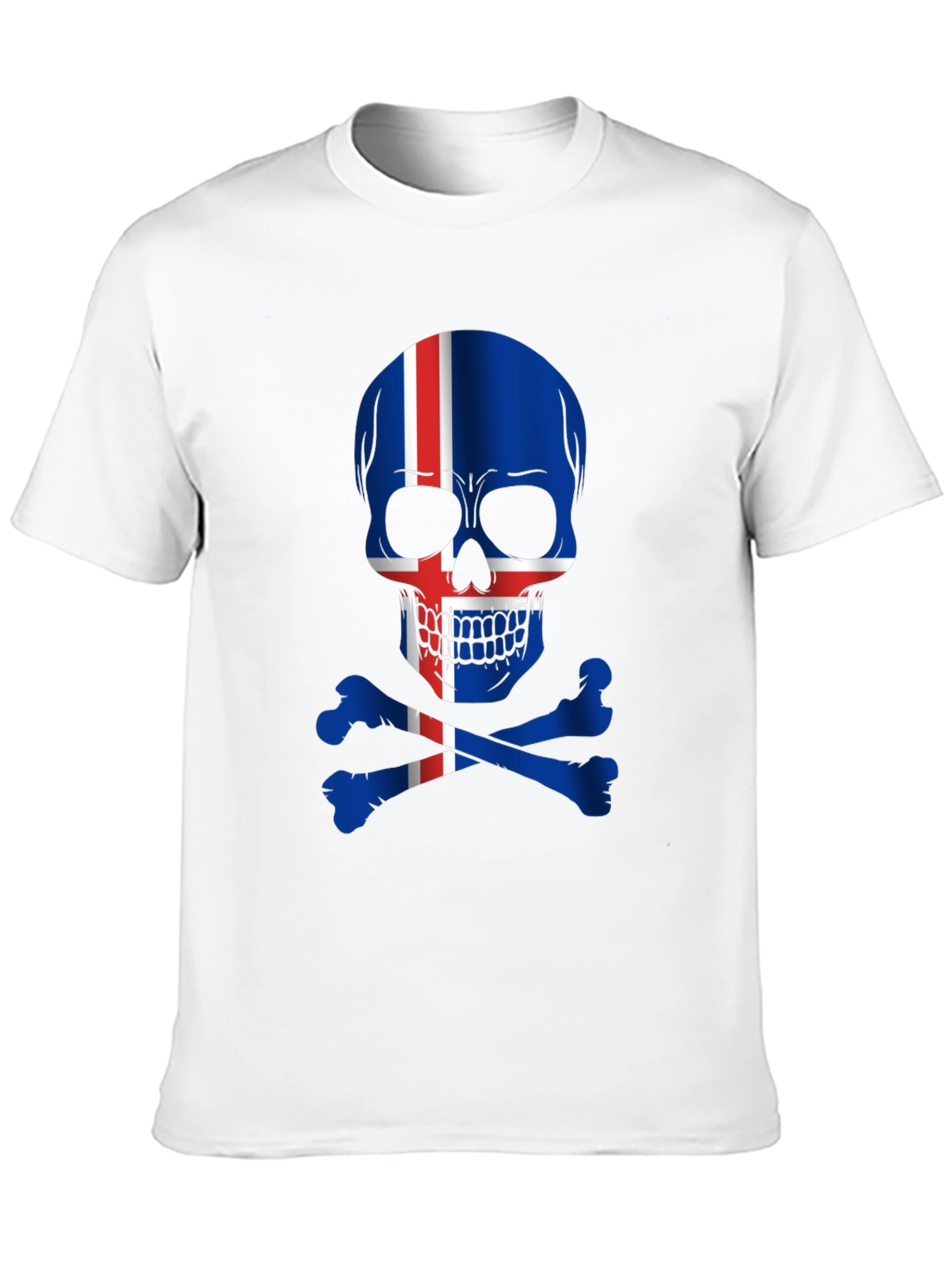 Iceland Flag Skull T-Shirt