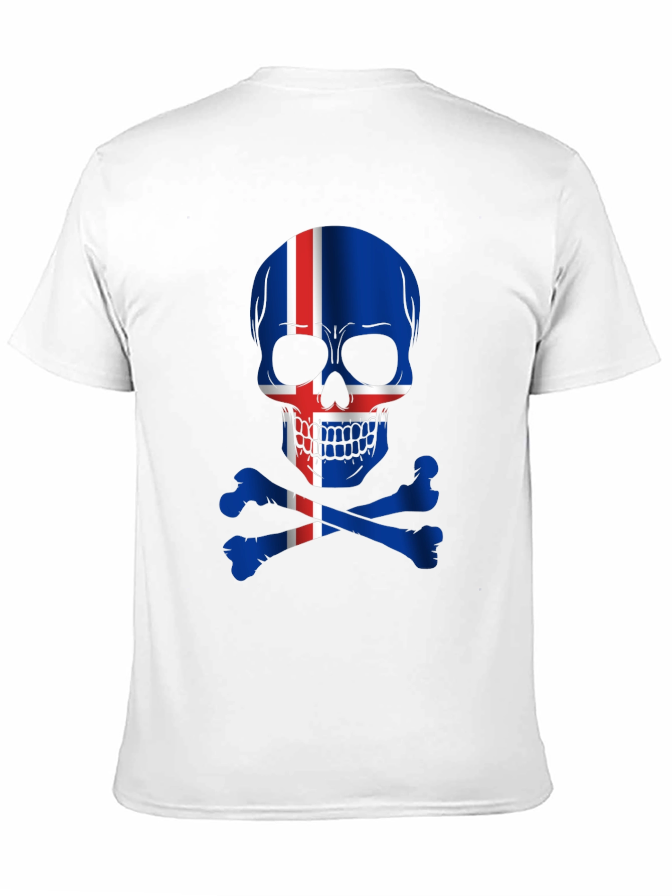 Iceland Flag Skull T-Shirt