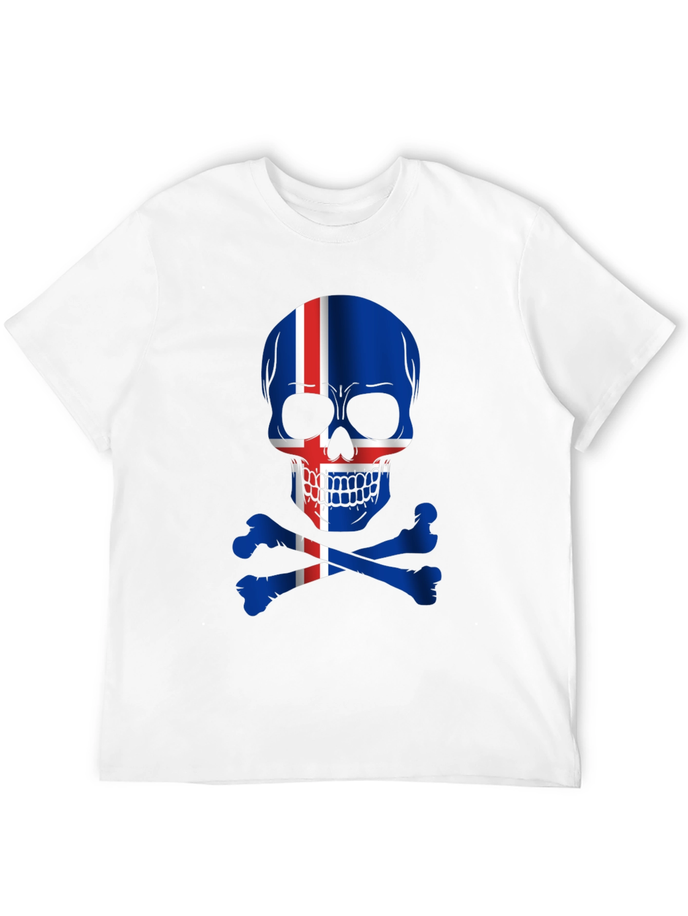 Iceland Flag Skull T-Shirt
