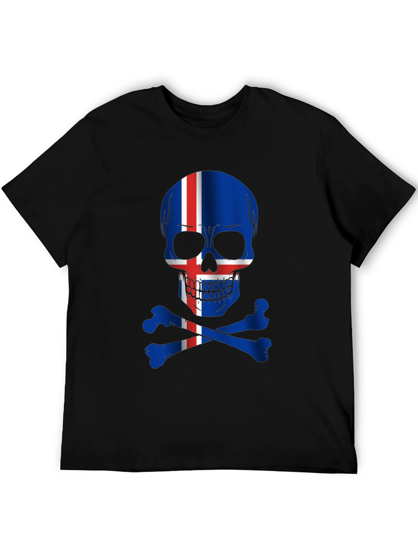 Iceland Flag Skull T-Shirt