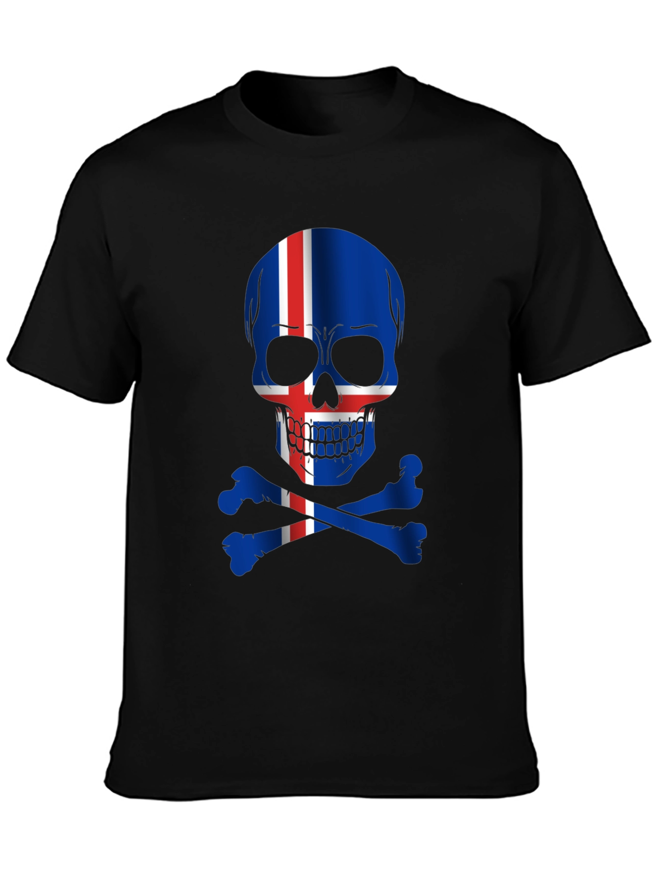 Iceland Flag Skull T-Shirt