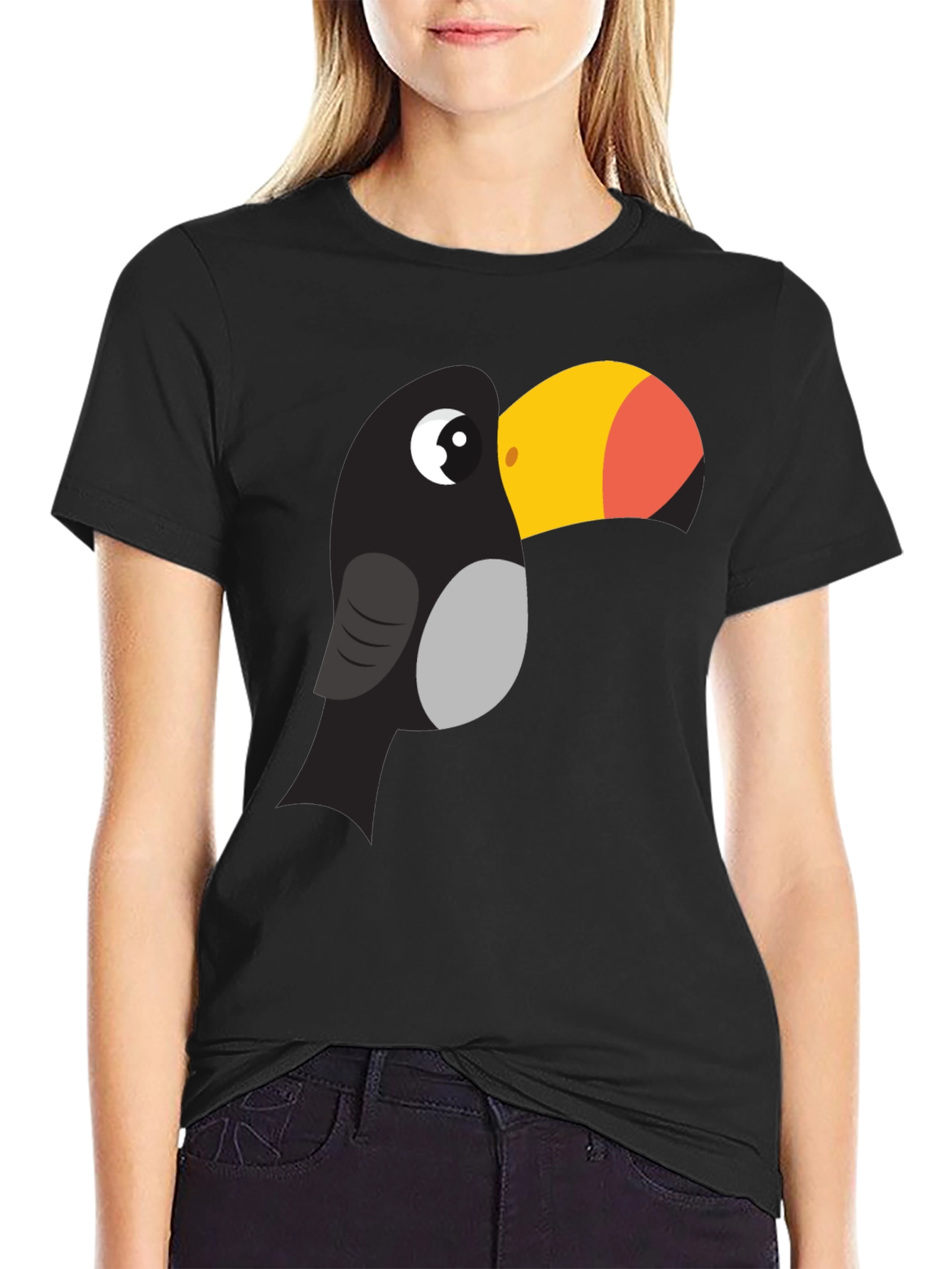 Toucan Graphic Tee - Fun Cartoon Bird T-Shirt