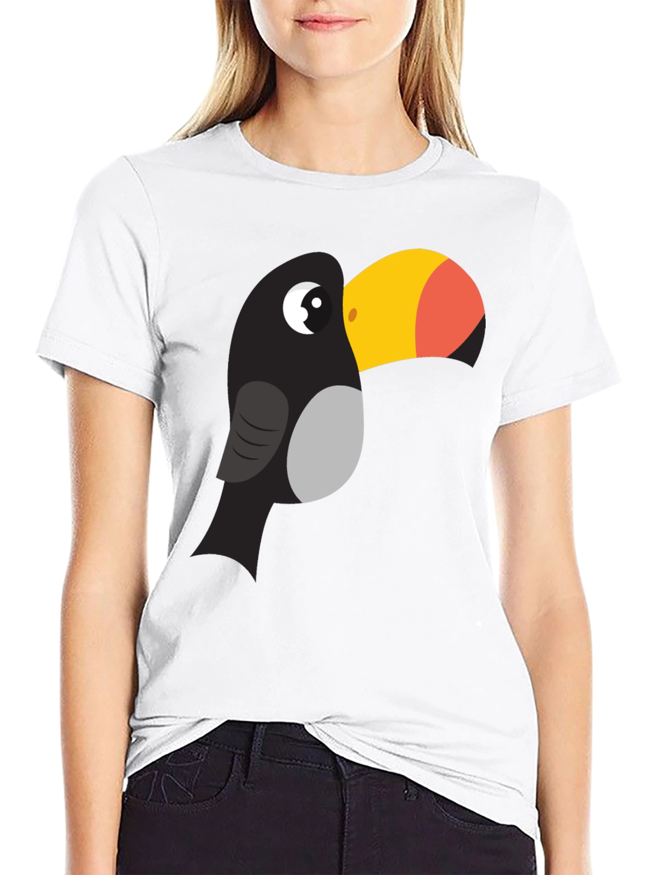 Toucan Graphic Tee - Fun Cartoon Bird T-Shirt