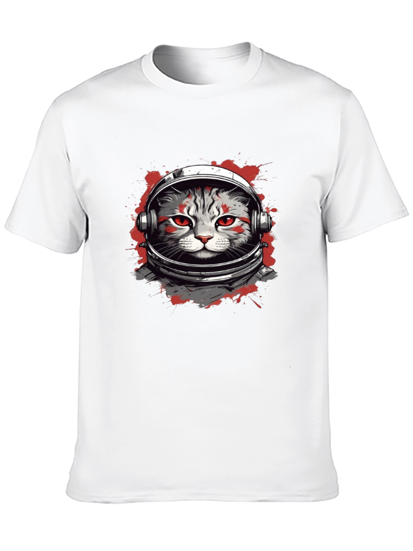 Astronaut Cat Graphic T-Shirt