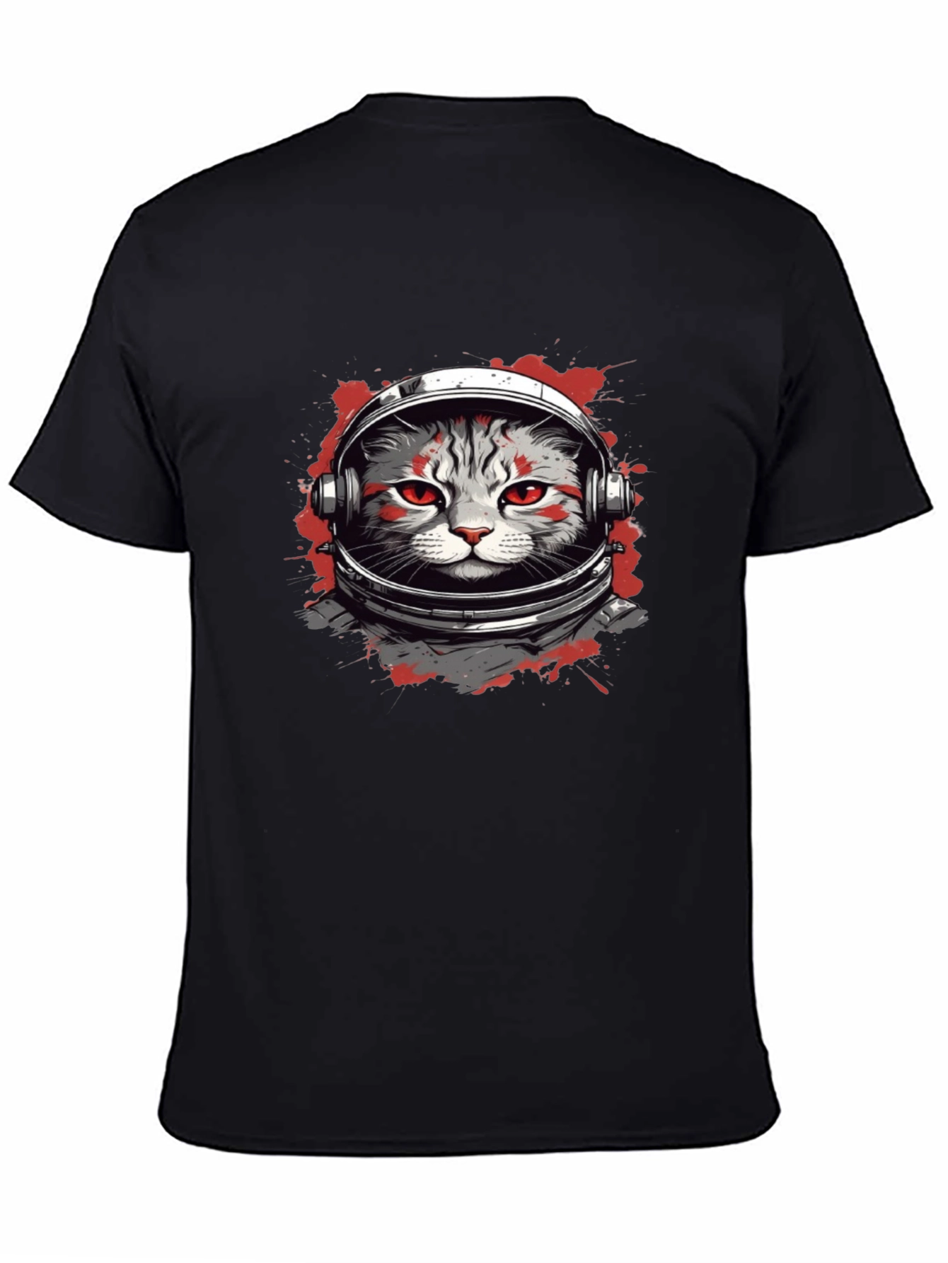Astronaut Cat Graphic T-Shirt