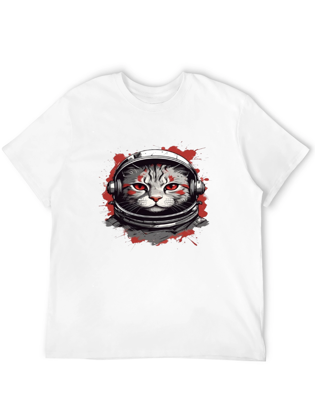 Astronaut Cat Graphic T-Shirt