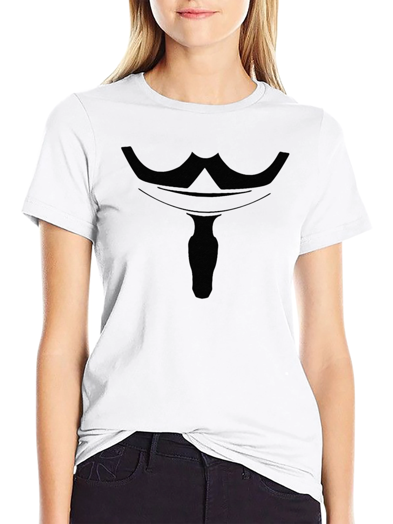 Anonymous Mask Graphic Black T-Shirt