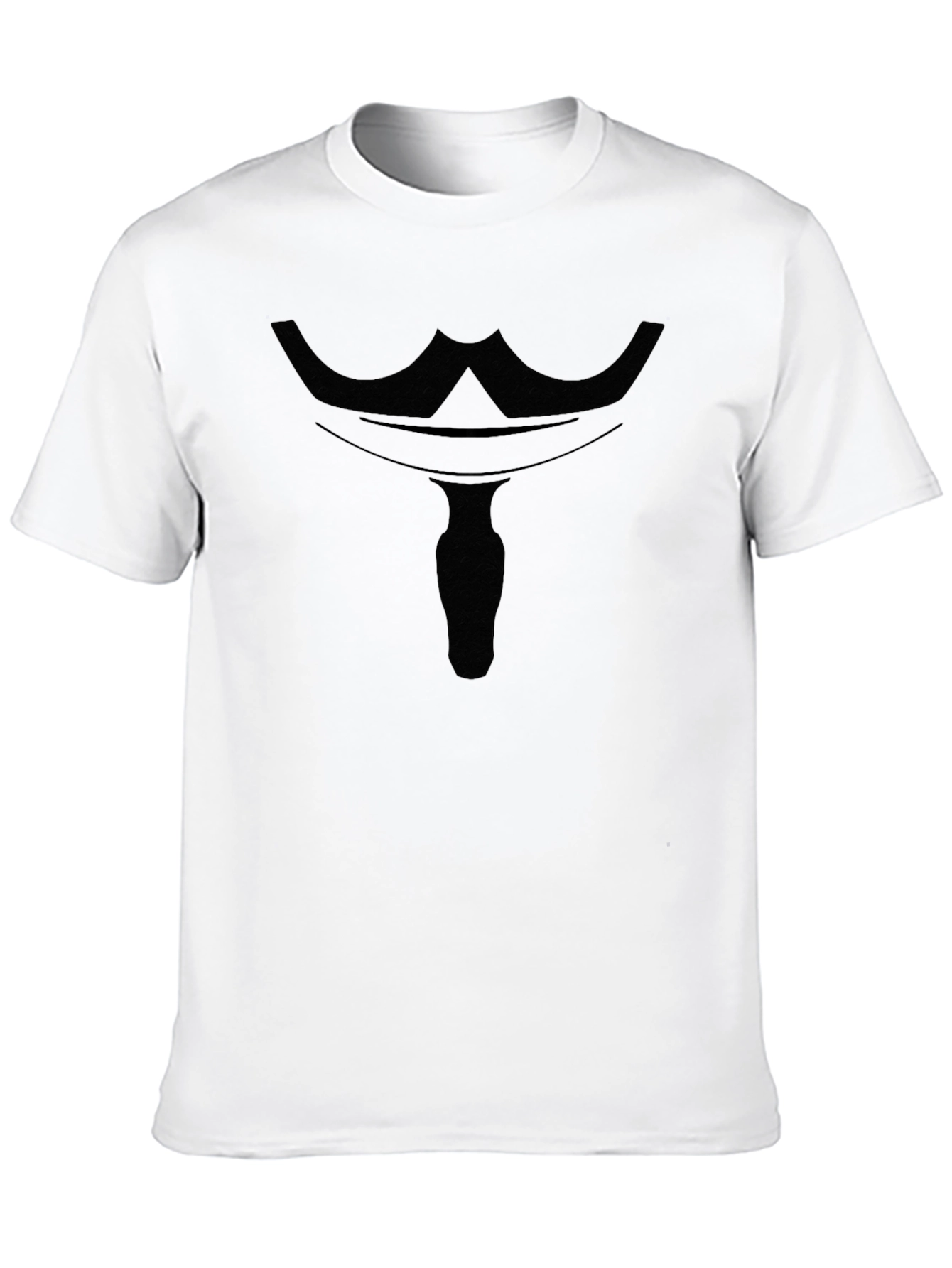 Anonymous Mask Graphic Black T-Shirt