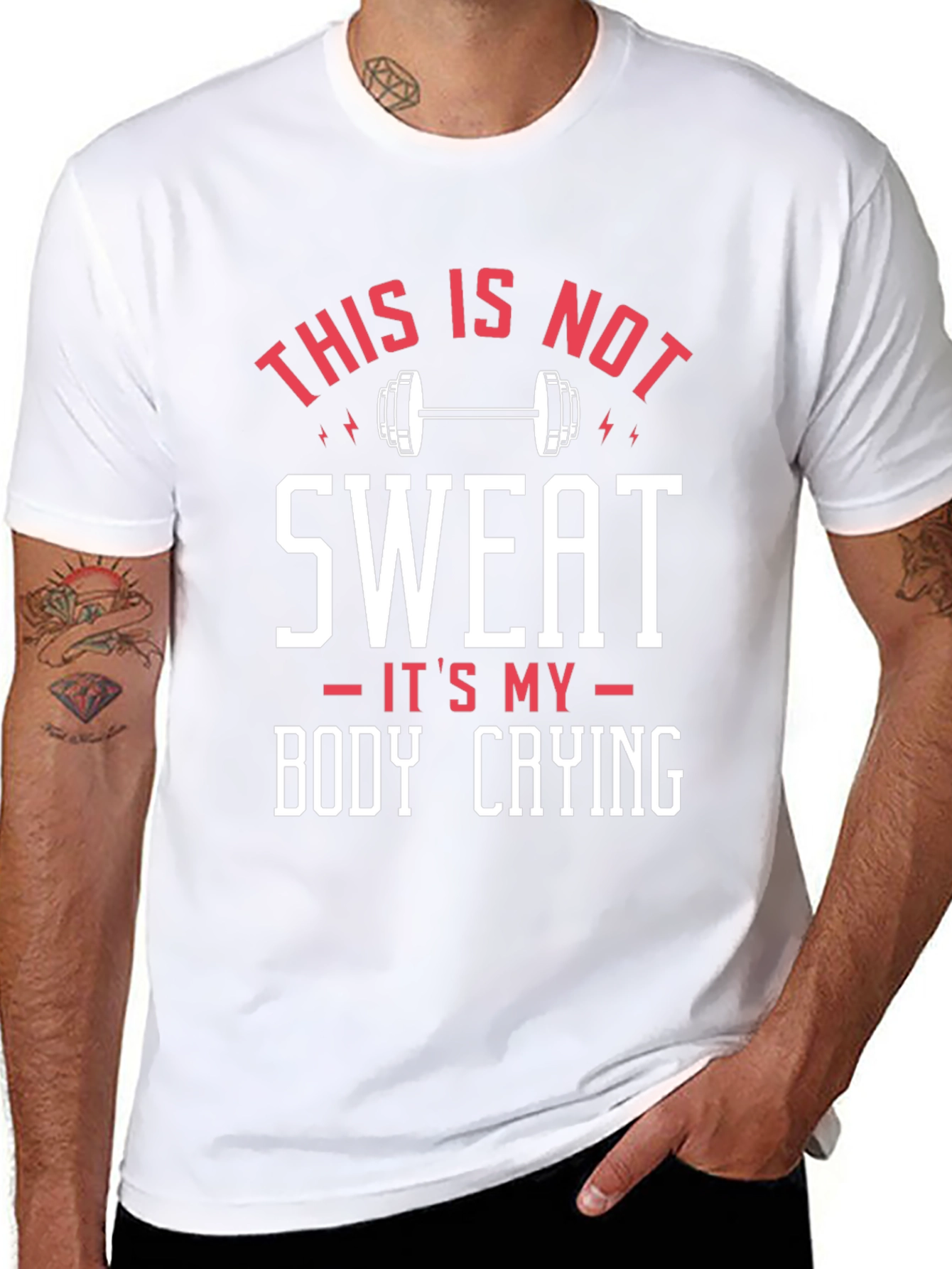 Funny Workout T-Shirt: Body Crying