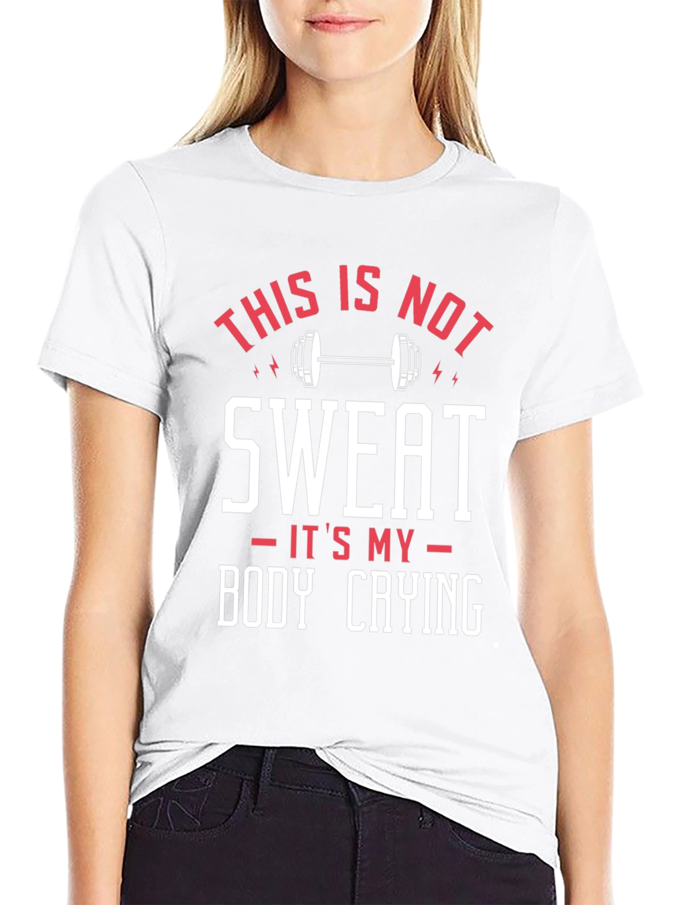 Funny Workout T-Shirt: Body Crying