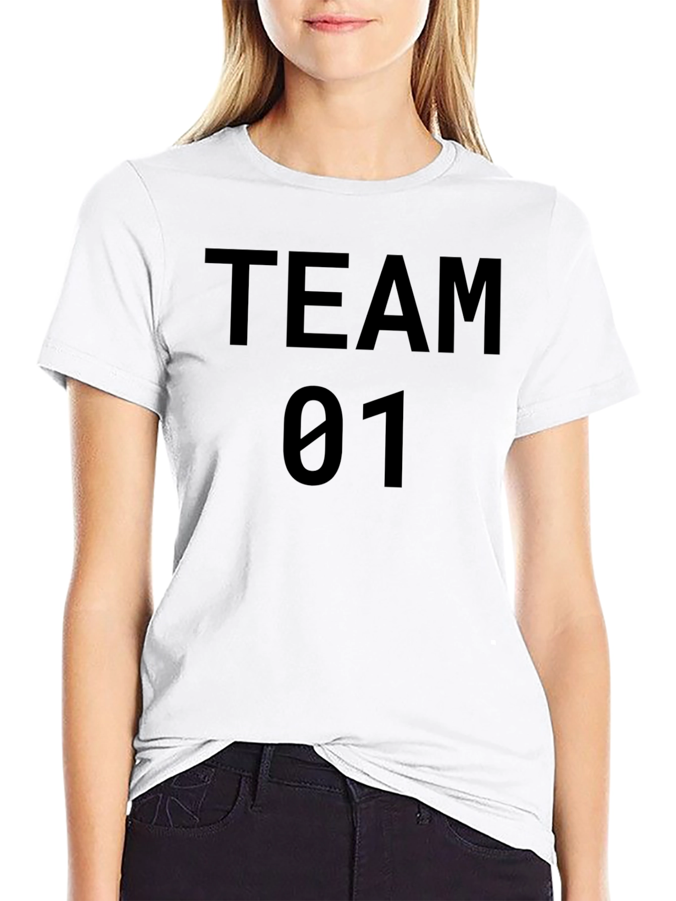 Team 01 Black T-Shirt - Stylish & Comfortable