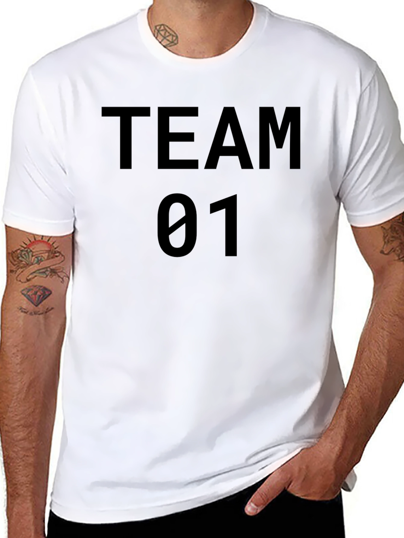Team 01 Black T-Shirt - Stylish & Comfortable