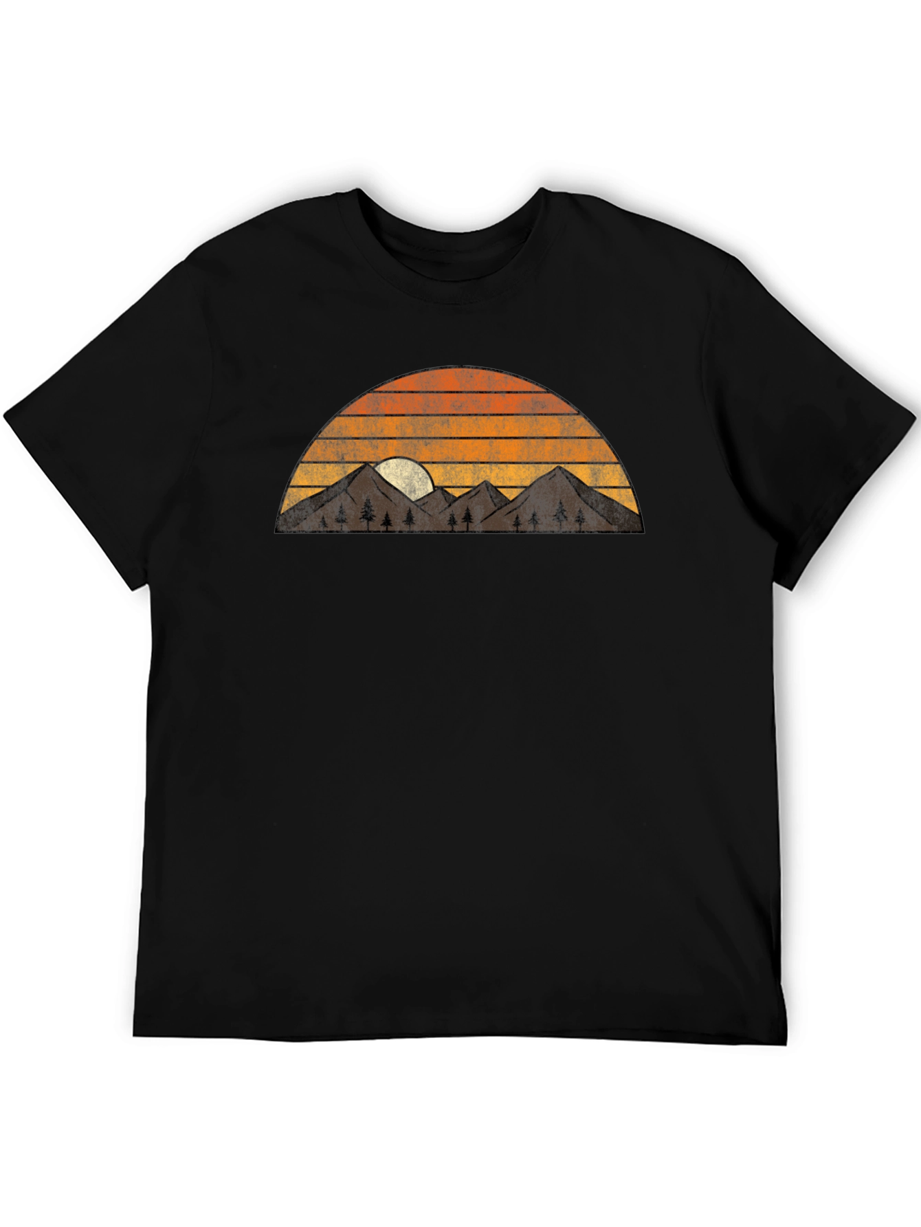 Retro Mountain Sunset Graphic Tee