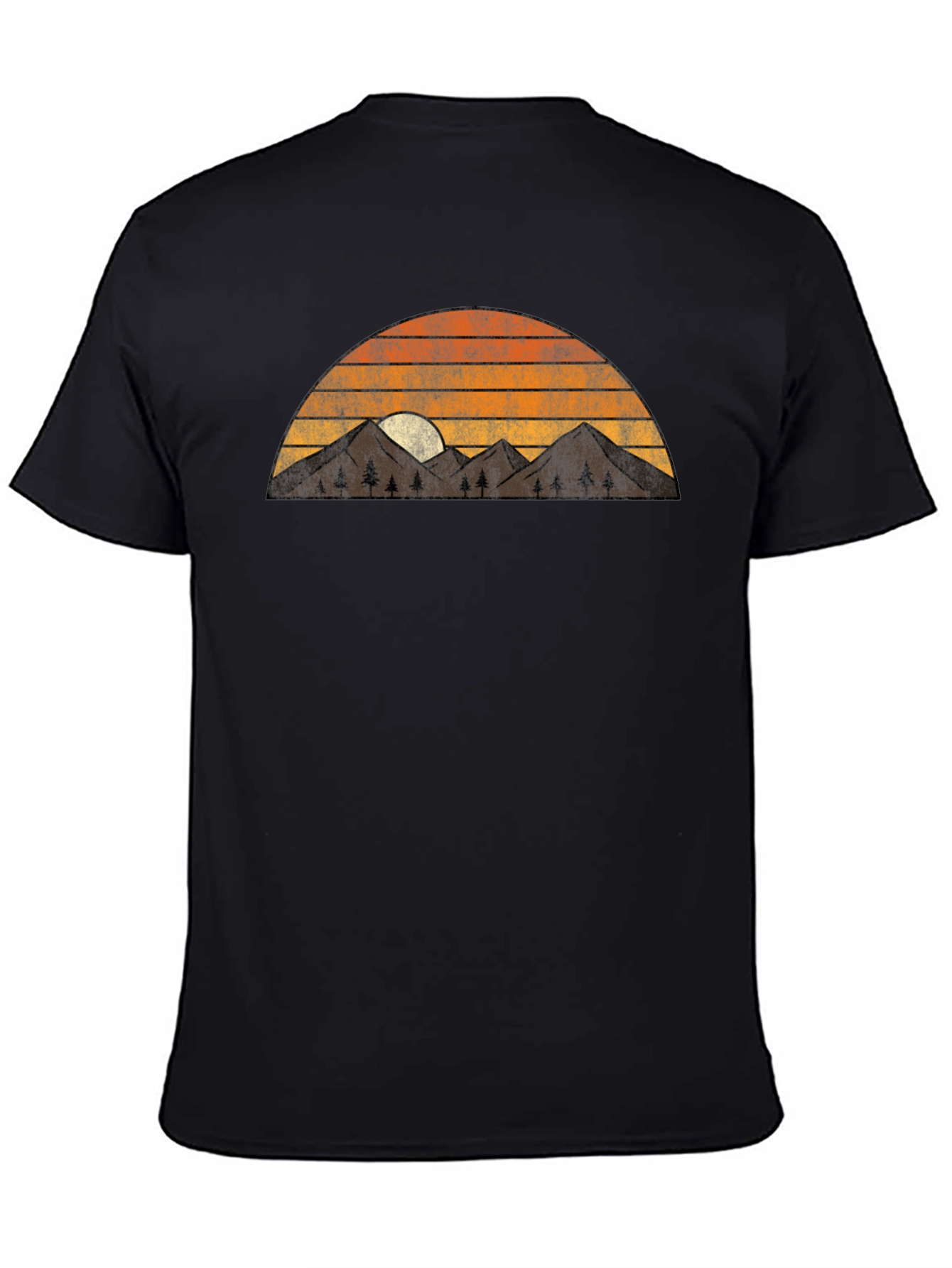 Retro Mountain Sunset Graphic Tee