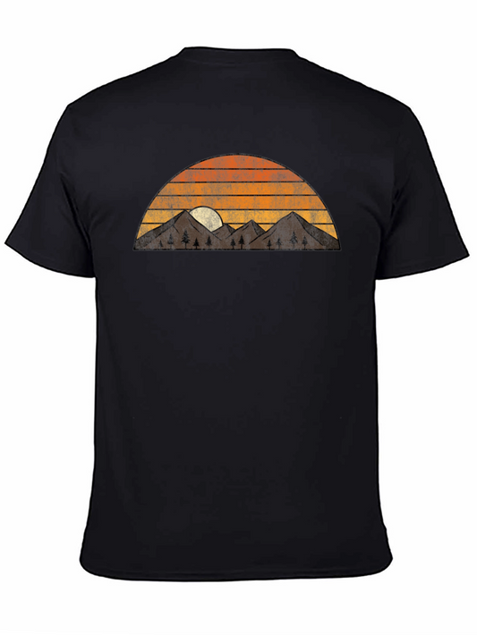 Retro Mountain Sunset Graphic Tee