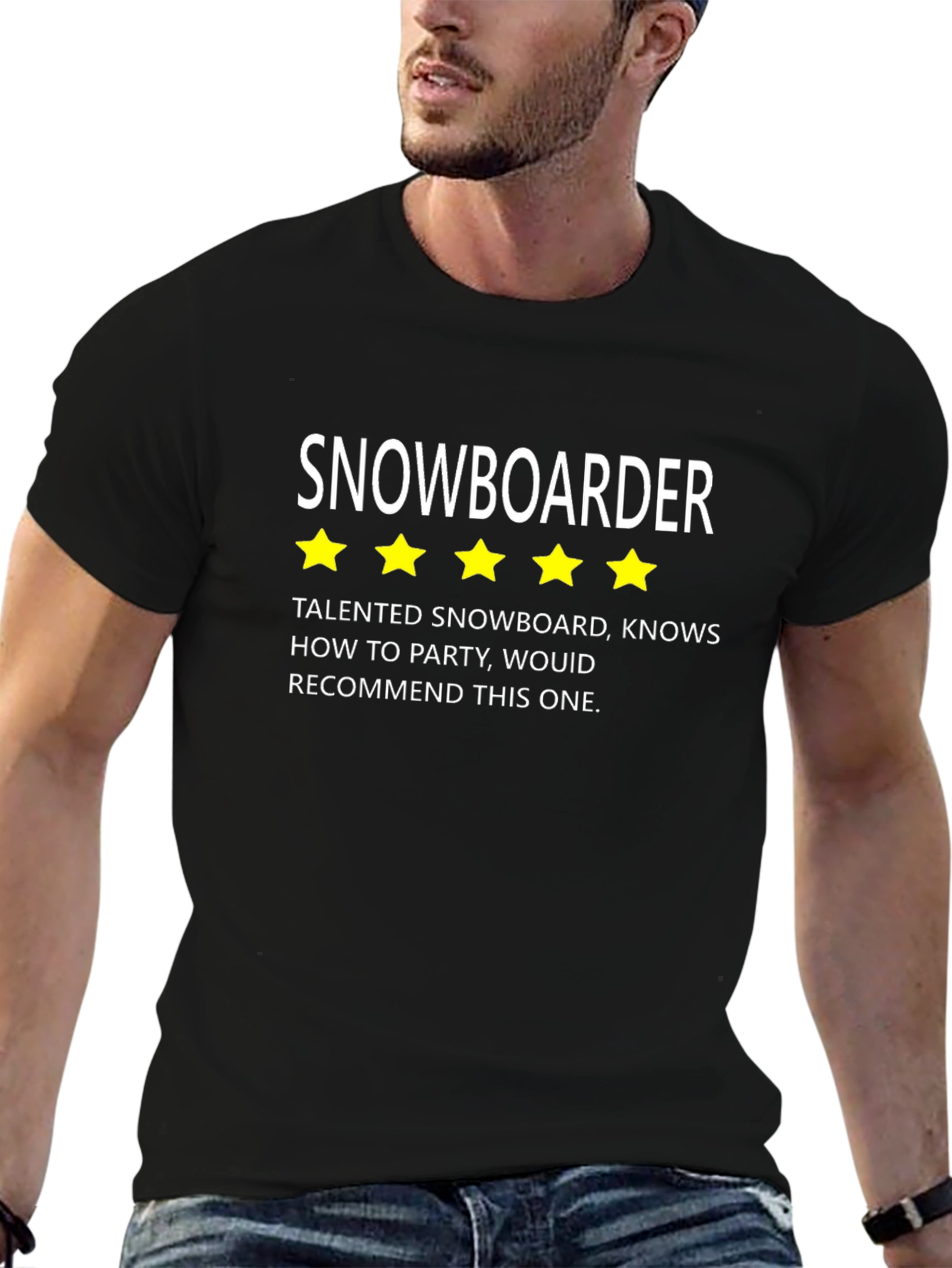 Snowboarder 5-Star T-Shirt