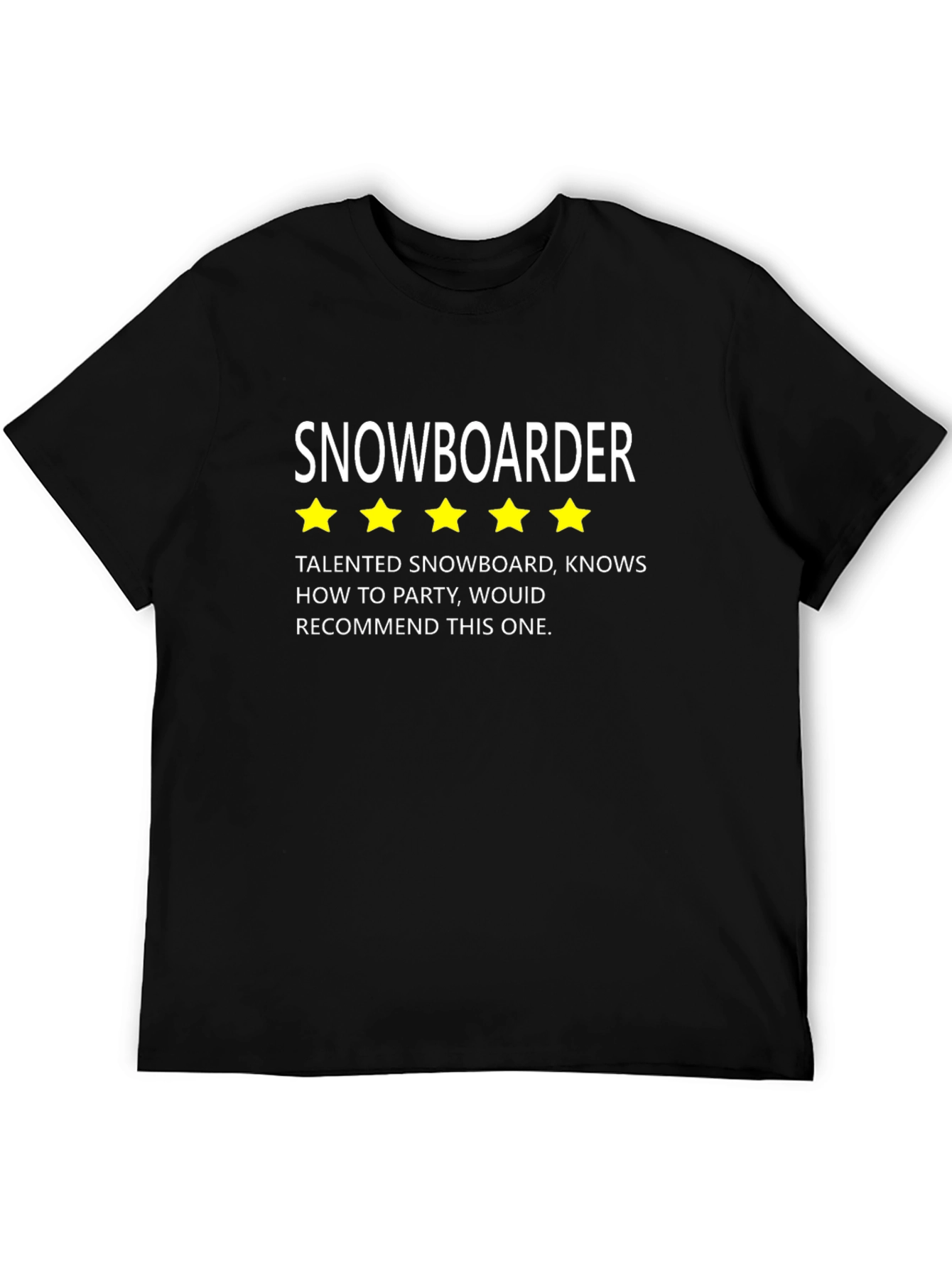 Snowboarder 5-Star T-Shirt