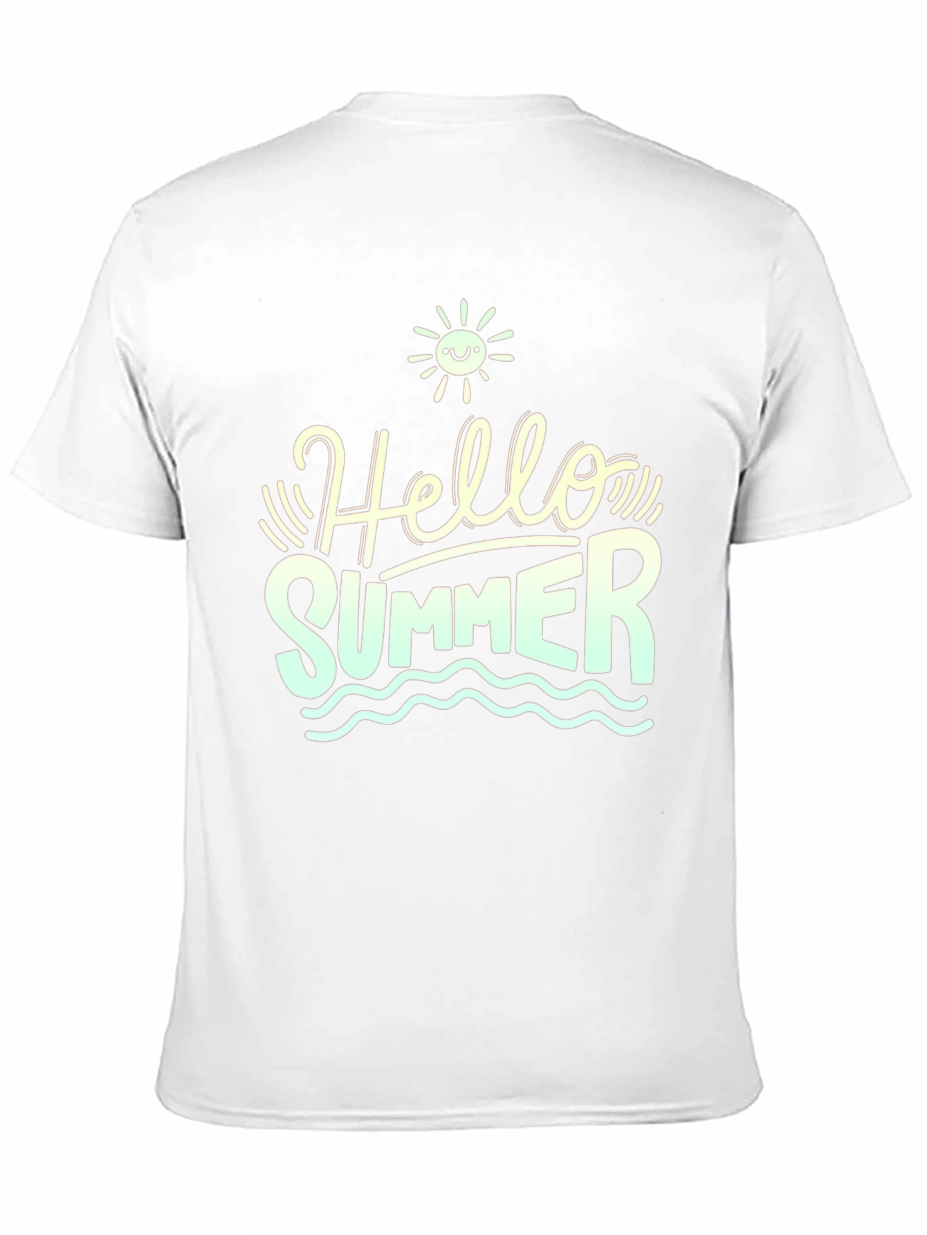 Hello Summer Black T-Shirt - Stylish Graphic Tee