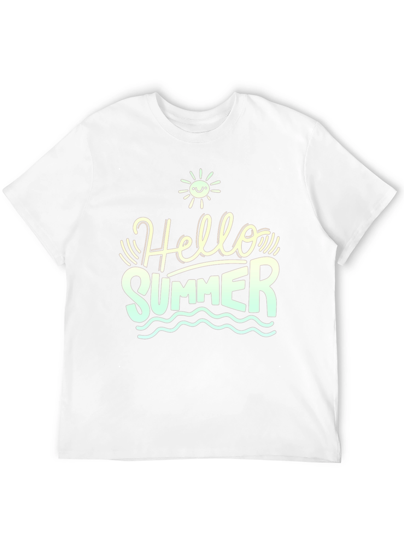Hello Summer Black T-Shirt - Stylish Graphic Tee