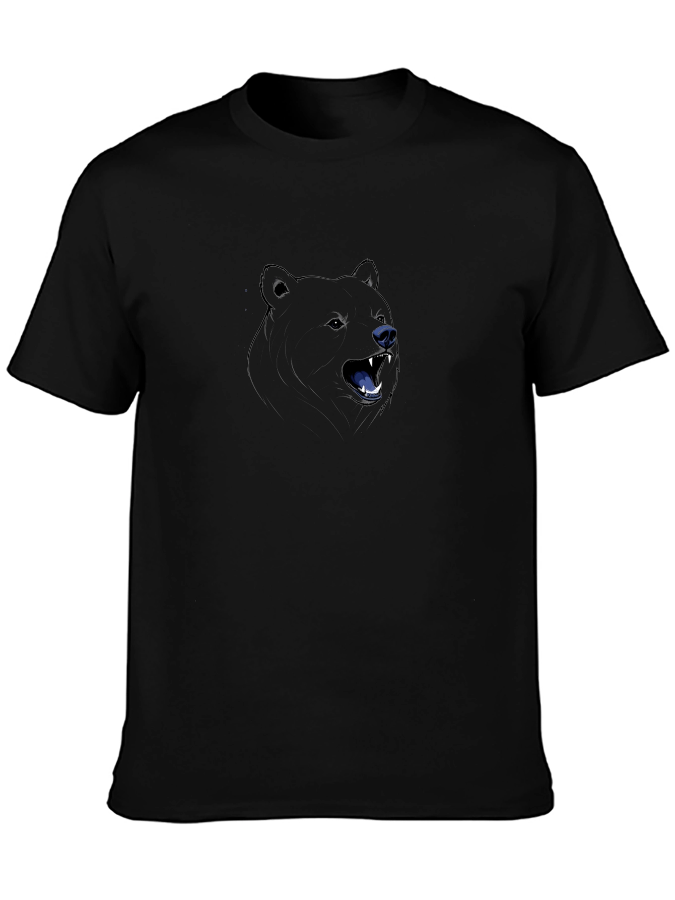 Bear Graphic T-Shirt - Mens Black Tee