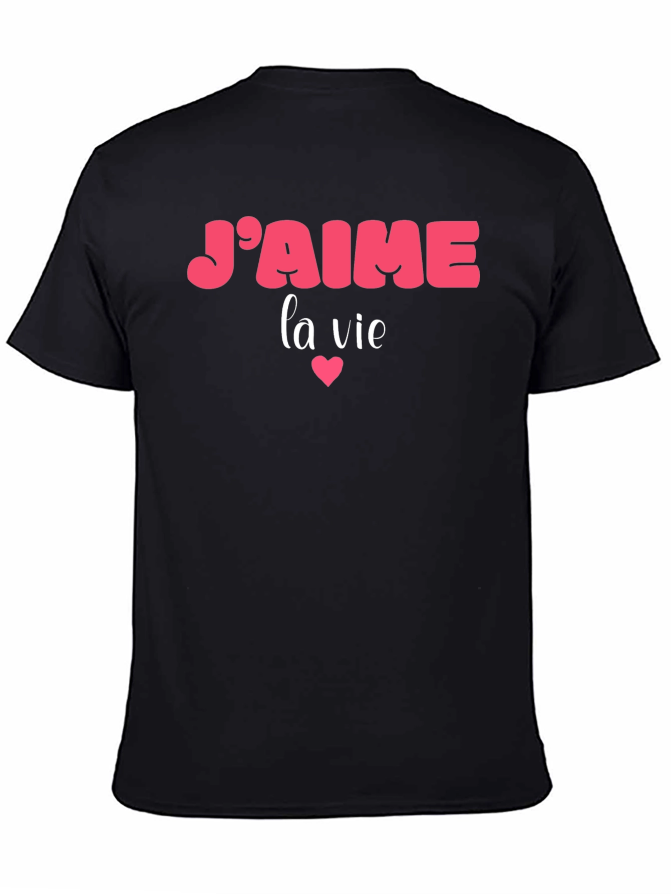 Jaime la vie Graphic T-Shirt - Black