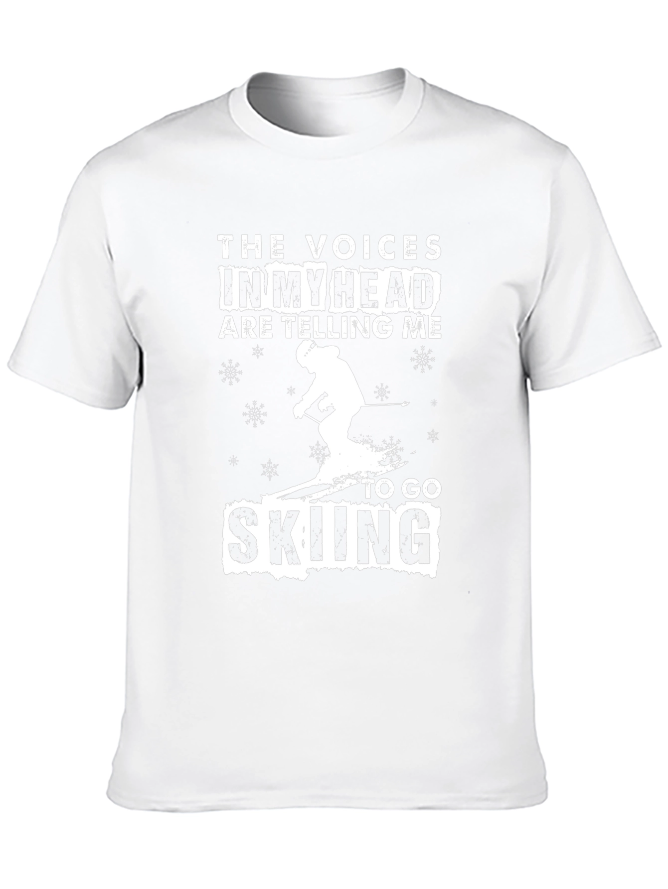 The Voices in My Head Skiing Graphic T-Shirt