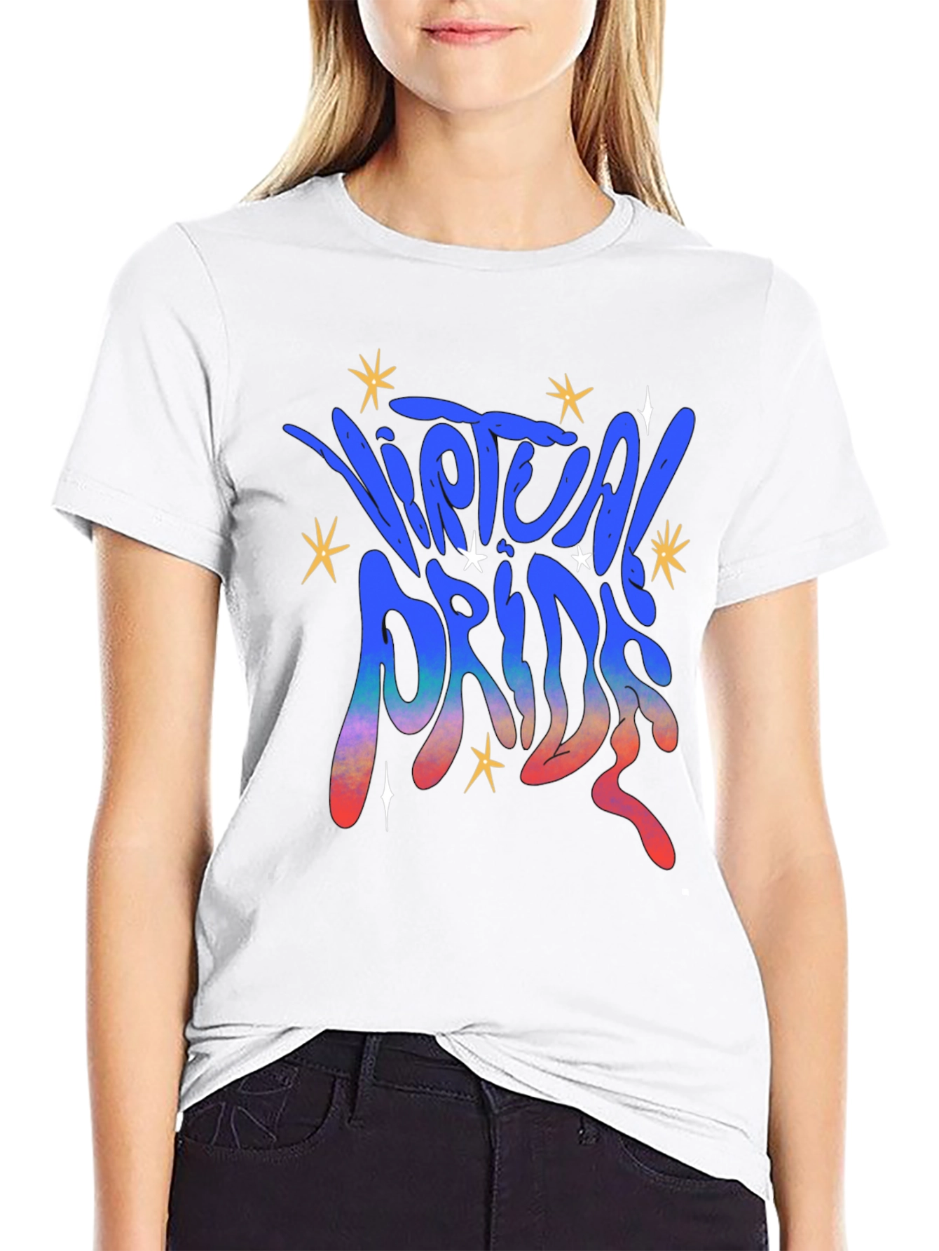 Virtual Pride Graphic Tee - Black Unisex T-Shirt