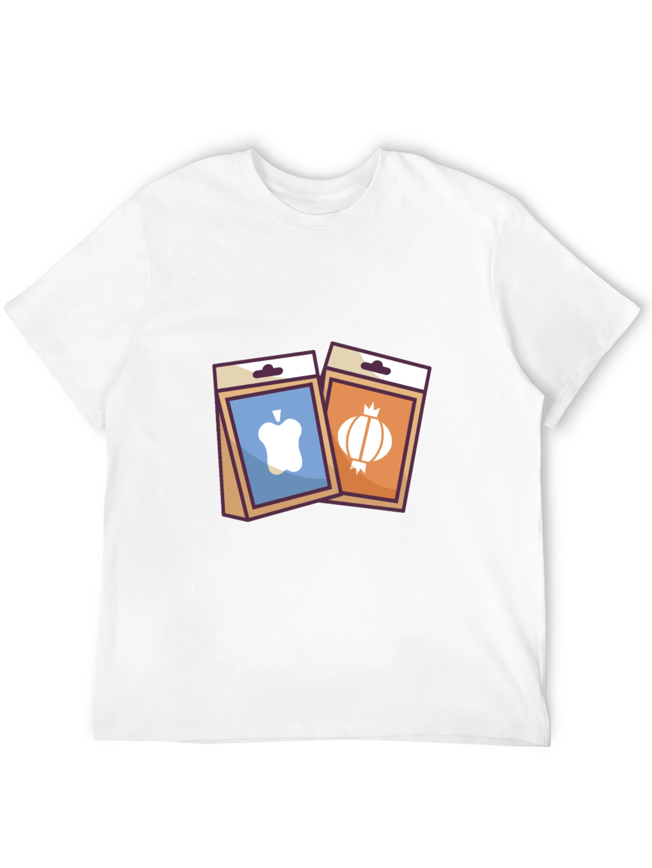 Gardening T-Shirt - Apple and Onion Seed Packets
