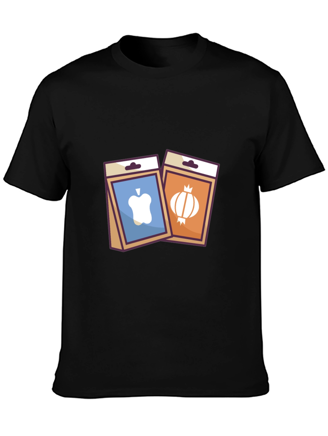 Gardening T-Shirt - Apple and Onion Seed Packets