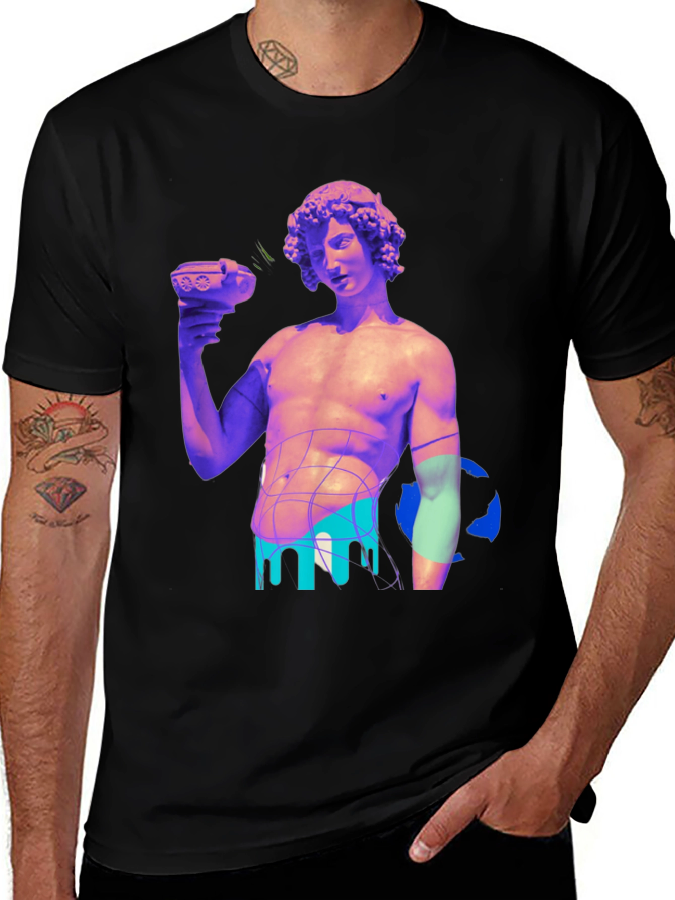 Statue Graphic Print Tee