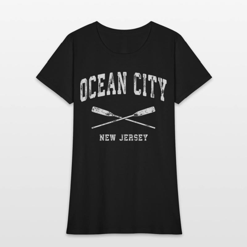 Ocean City New Jersey Nautical Crossed Oars
